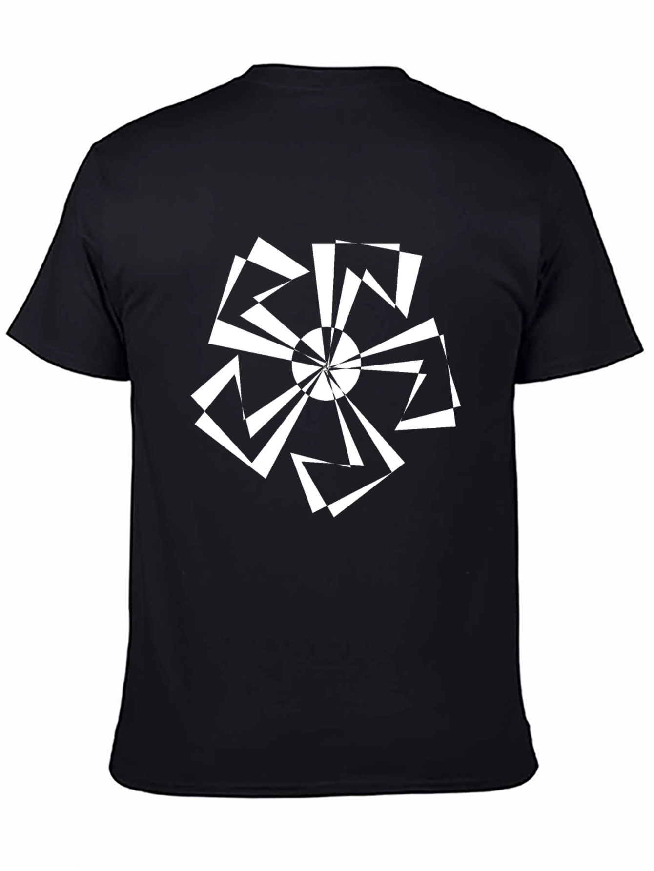 Geometric Black T-Shirt