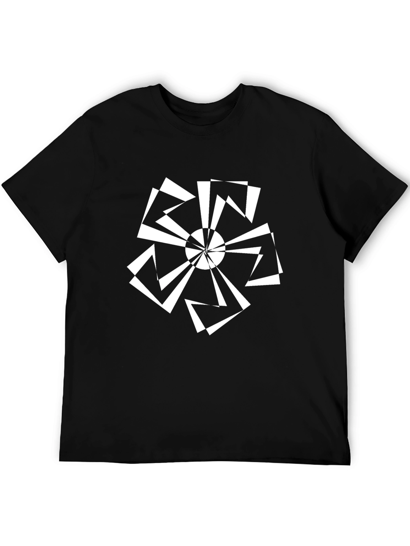 Geometric Black T-Shirt