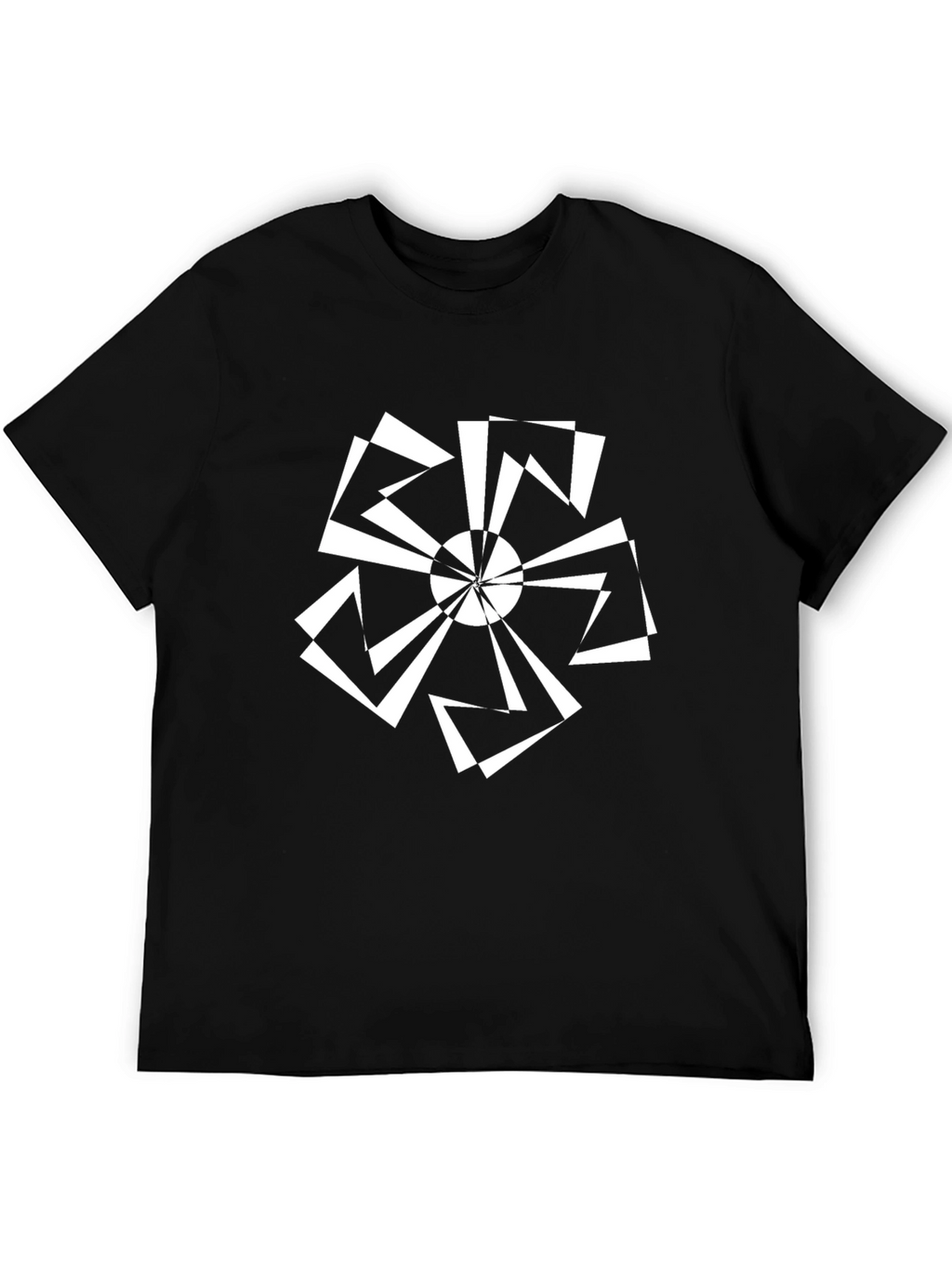 Geometric Black T-Shirt