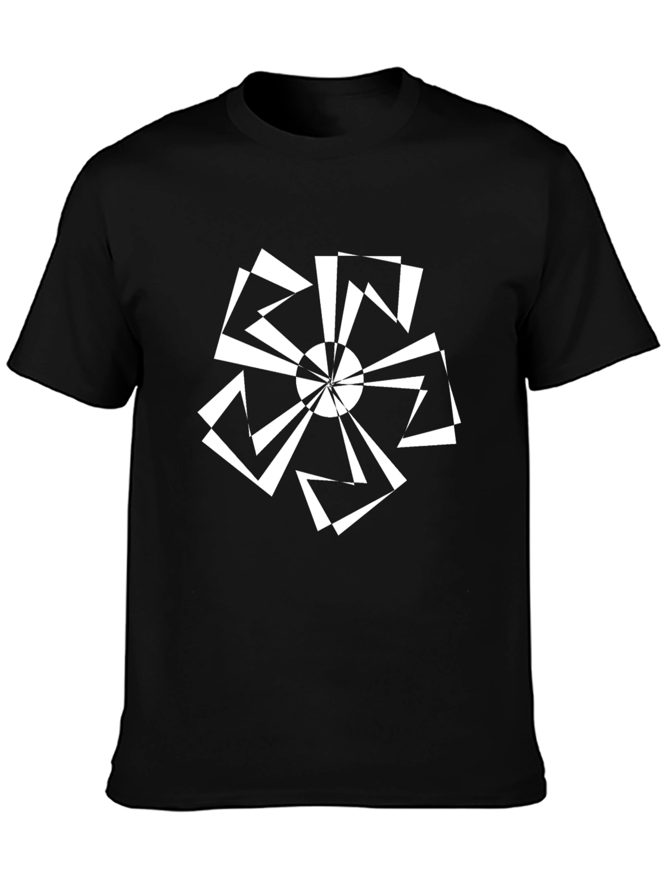 Geometric Black T-Shirt