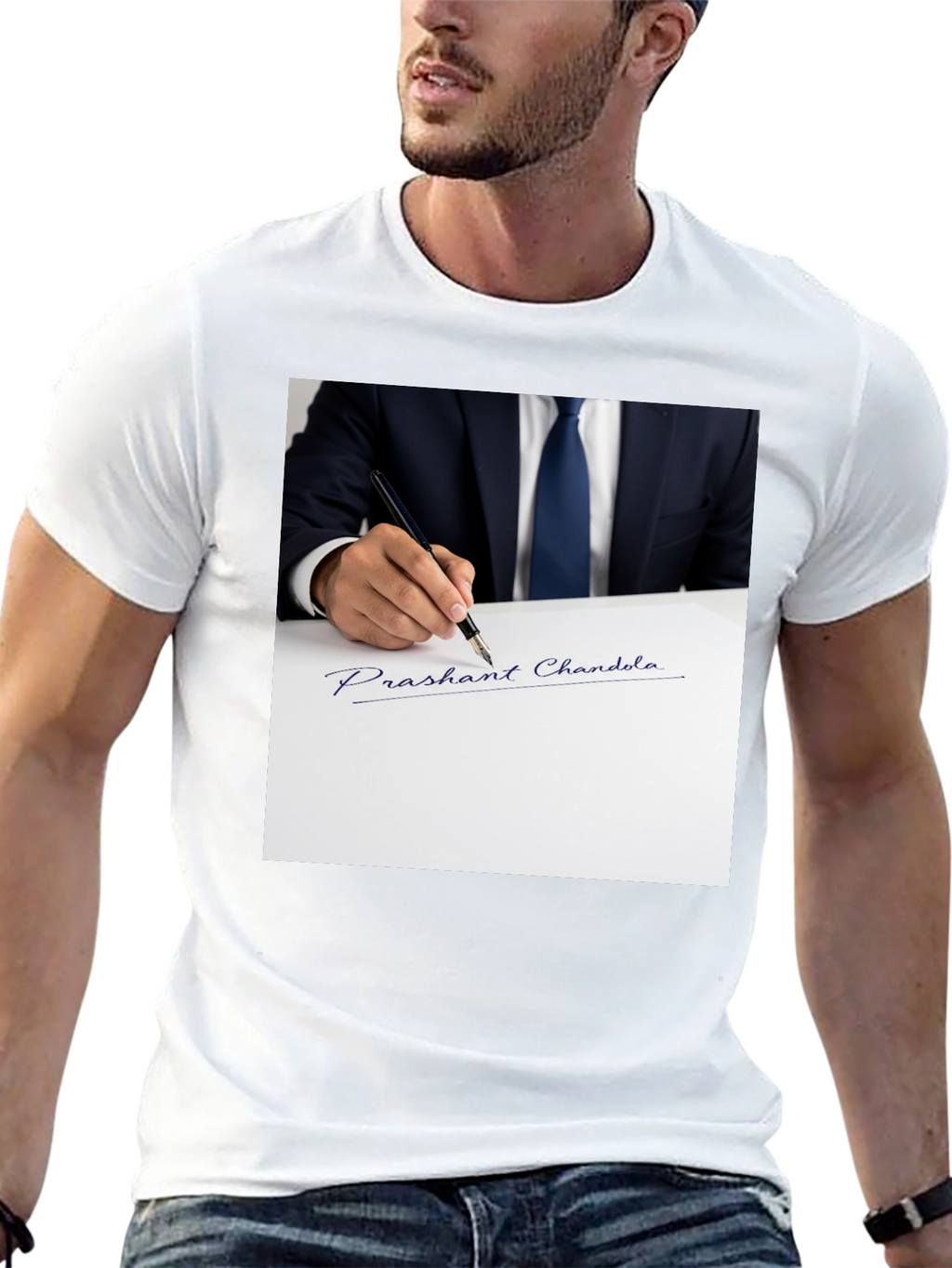 Signature Graphic T-Shirt: Prashant Chandola
