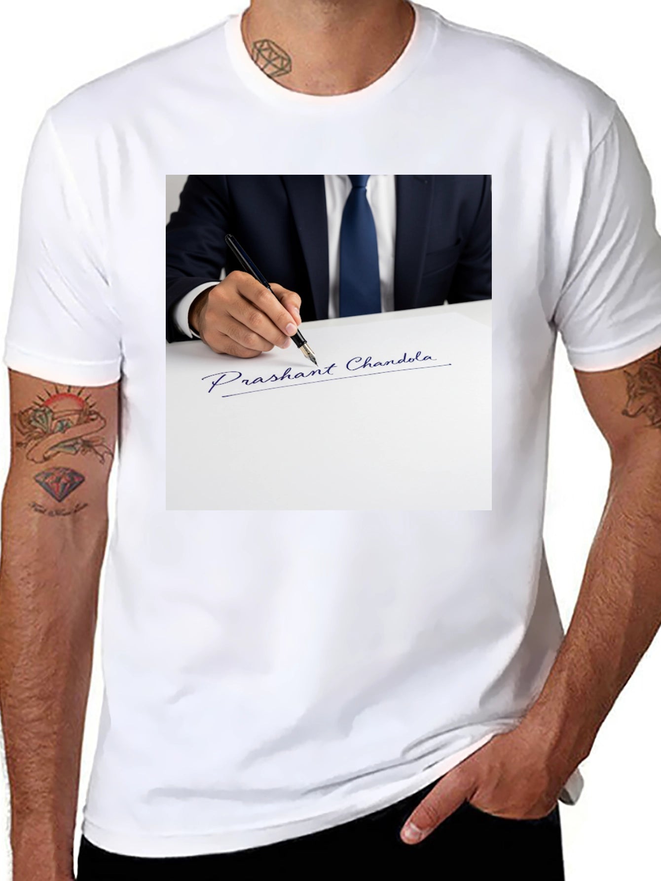 Signature Graphic T-Shirt: Prashant Chandola
