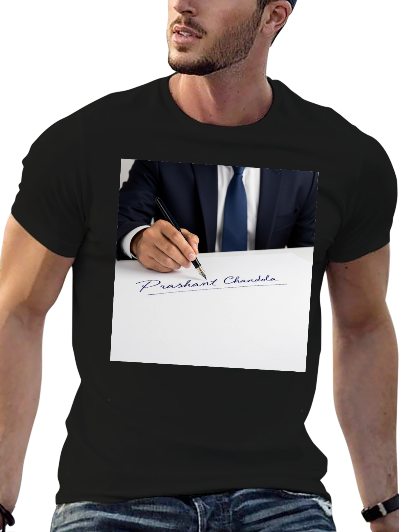 Signature Graphic T-Shirt: Prashant Chandola