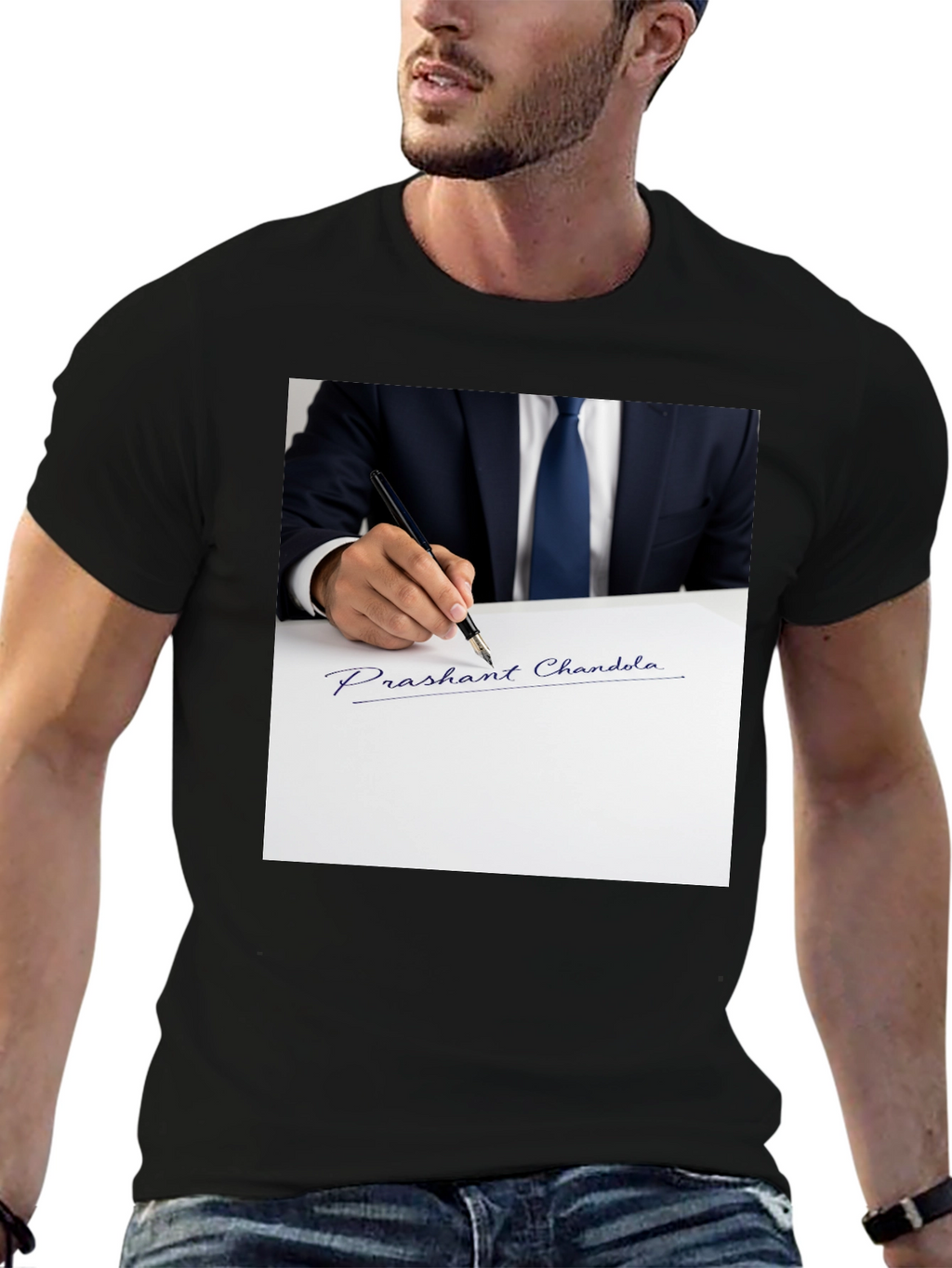 Signature Graphic T-Shirt: Prashant Chandola