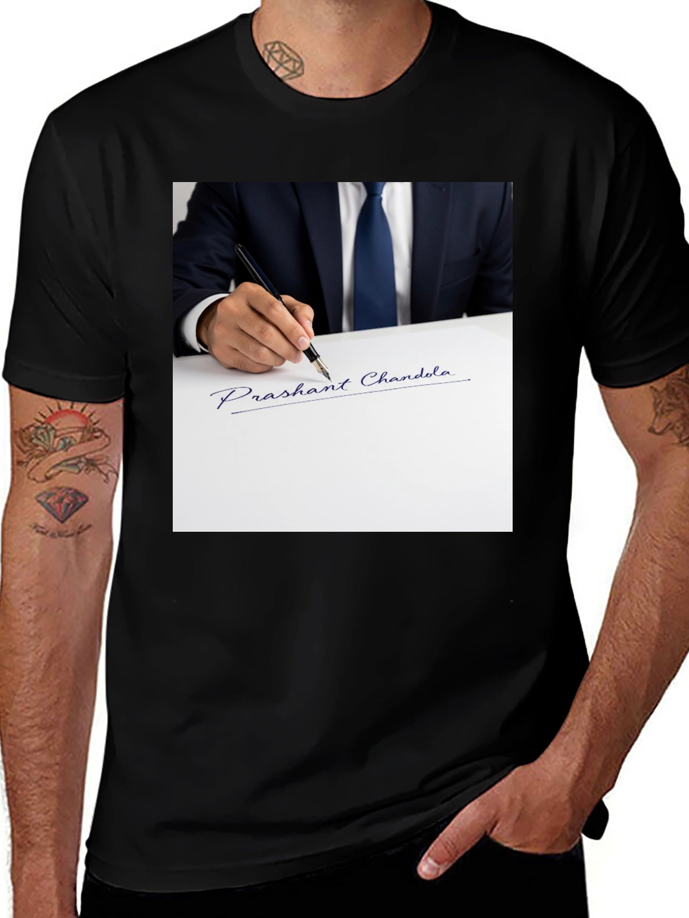 Signature Graphic T-Shirt: Prashant Chandola