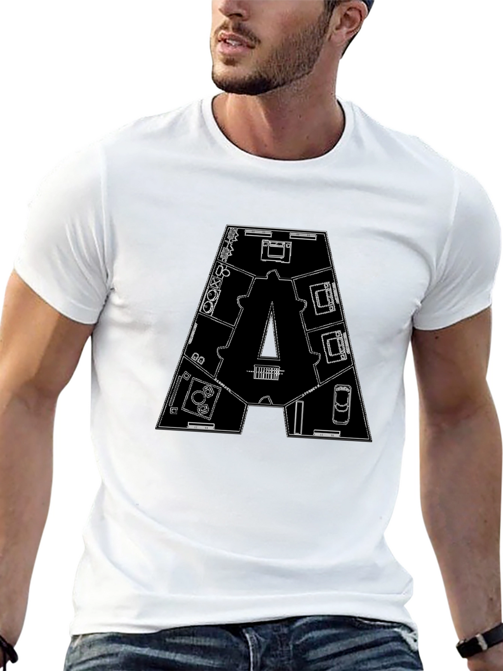 Architectural Blueprint T-Shirt