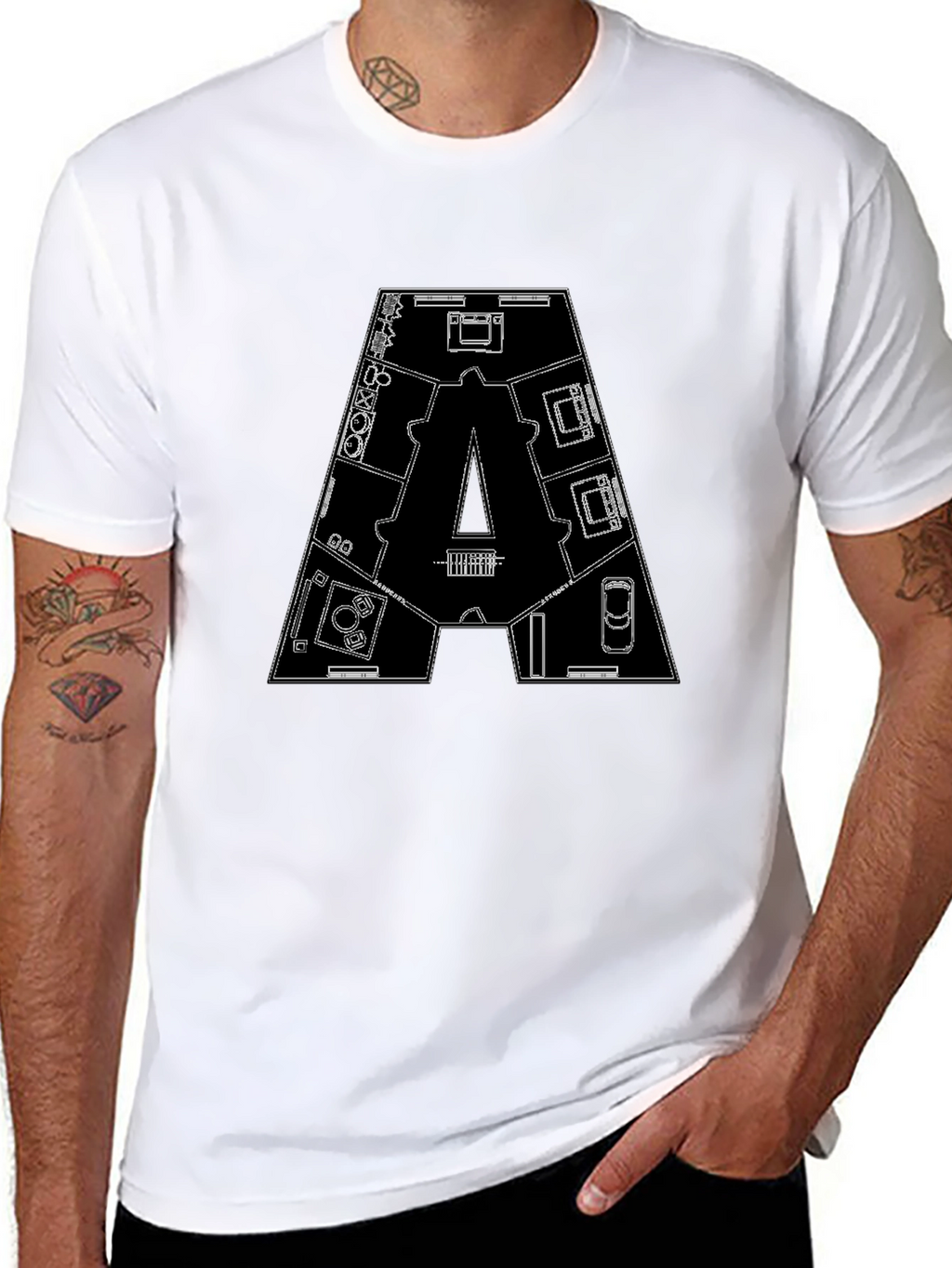 Architectural Blueprint T-Shirt