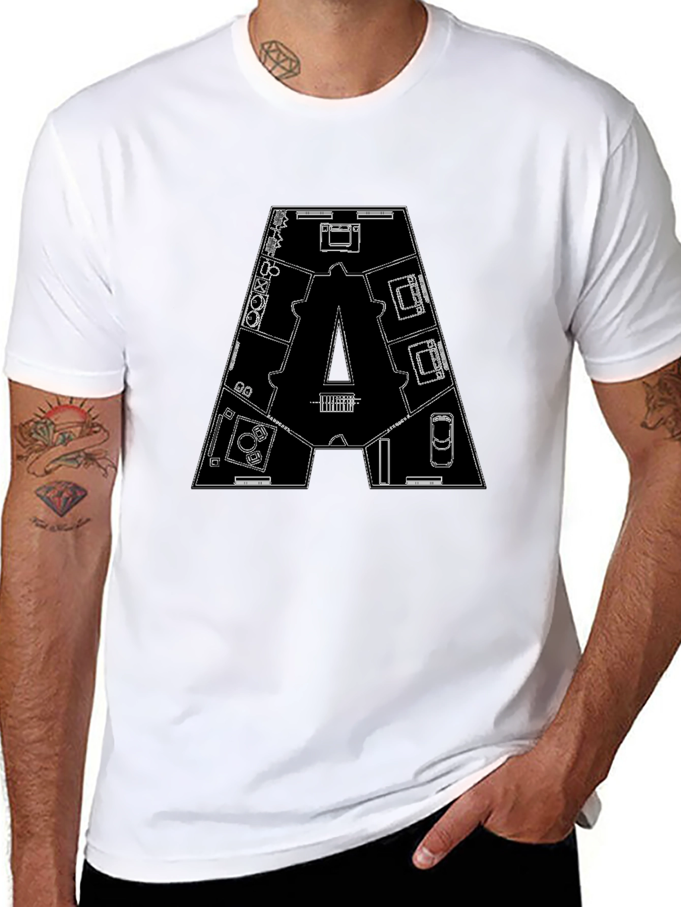 Architectural Blueprint T-Shirt