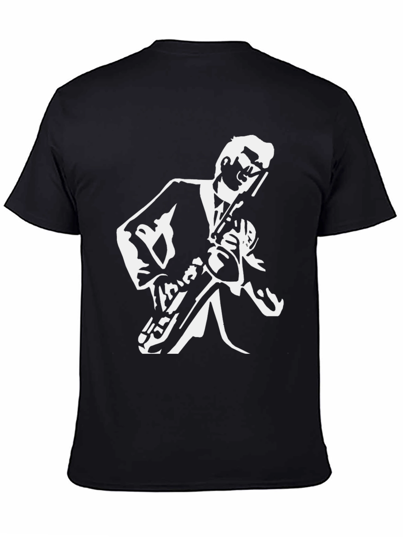 Cool Jazz Saxophone T-Shirt - Black
