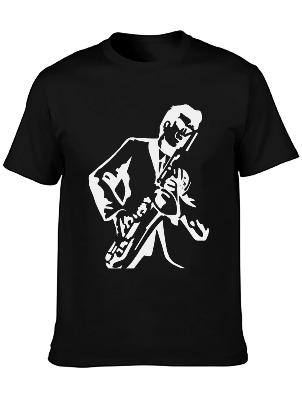 Cool Jazz Saxophone T-Shirt - Black