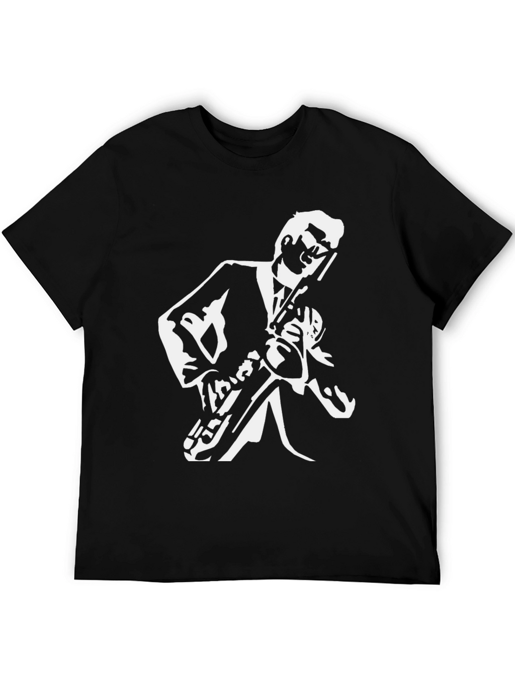 Cool Jazz Saxophone T-Shirt - Black