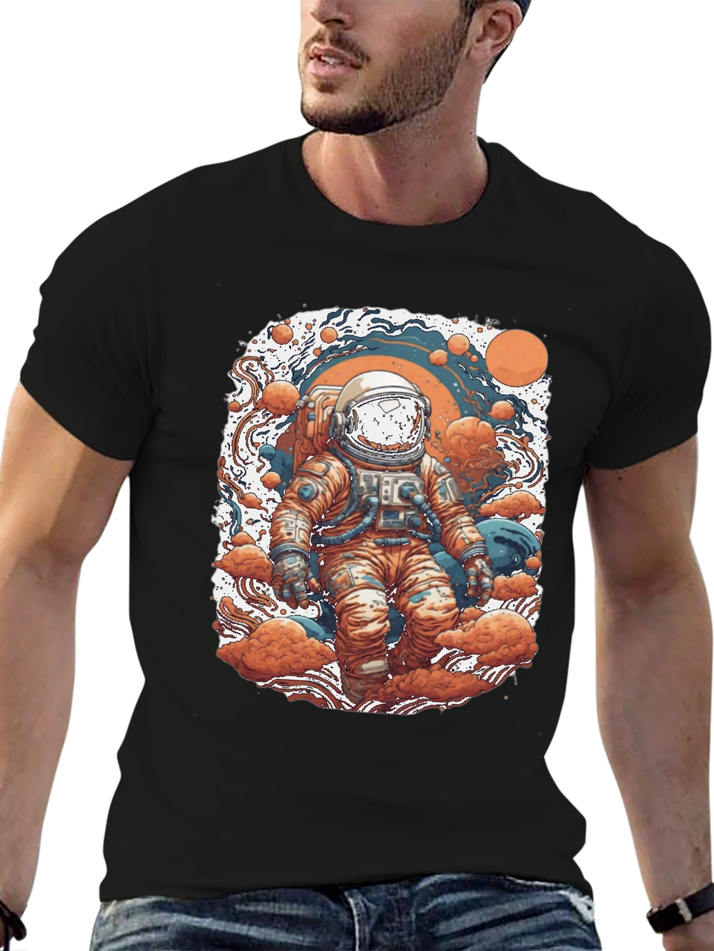 Astronaut Graphic Tee - Space Adventure Design
