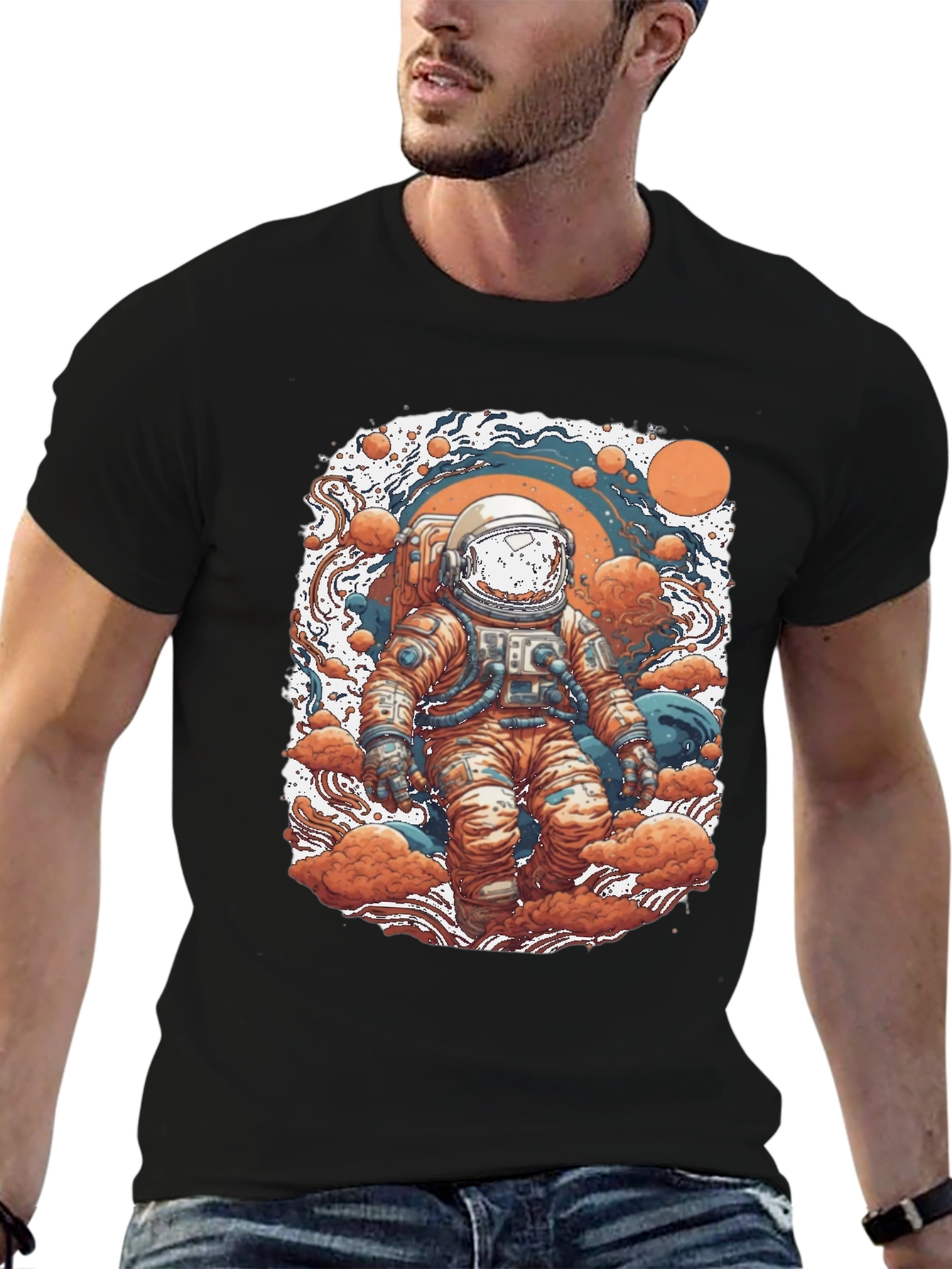 Astronaut Graphic Tee - Space Adventure Design