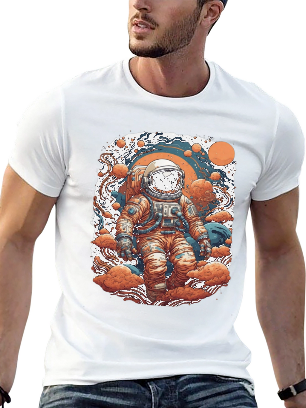 Astronaut Graphic Tee - Space Adventure Design
