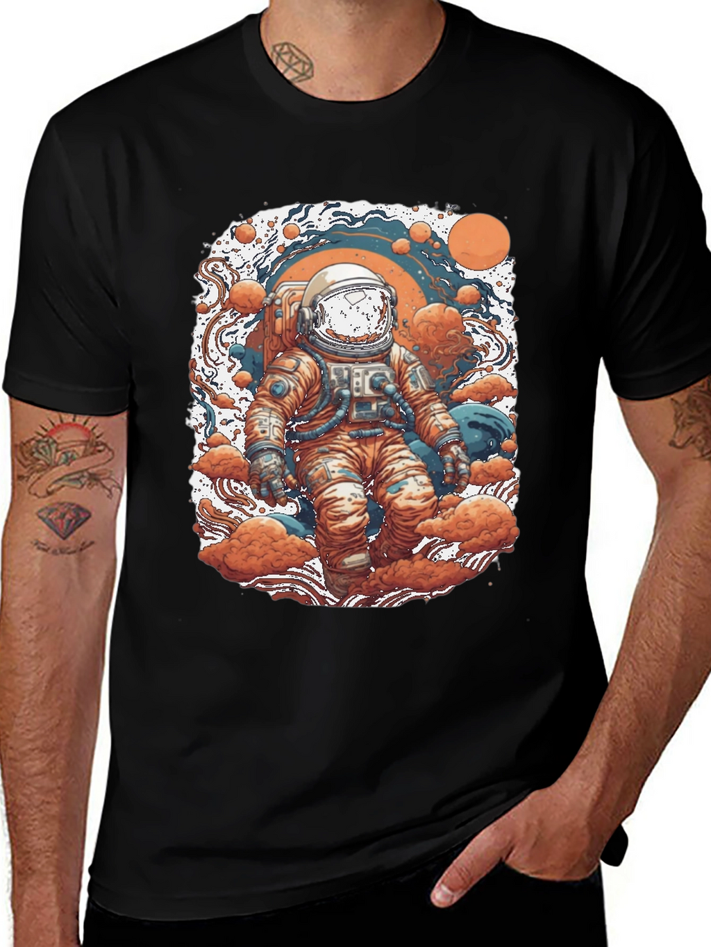 Astronaut Graphic Tee - Space Adventure Design