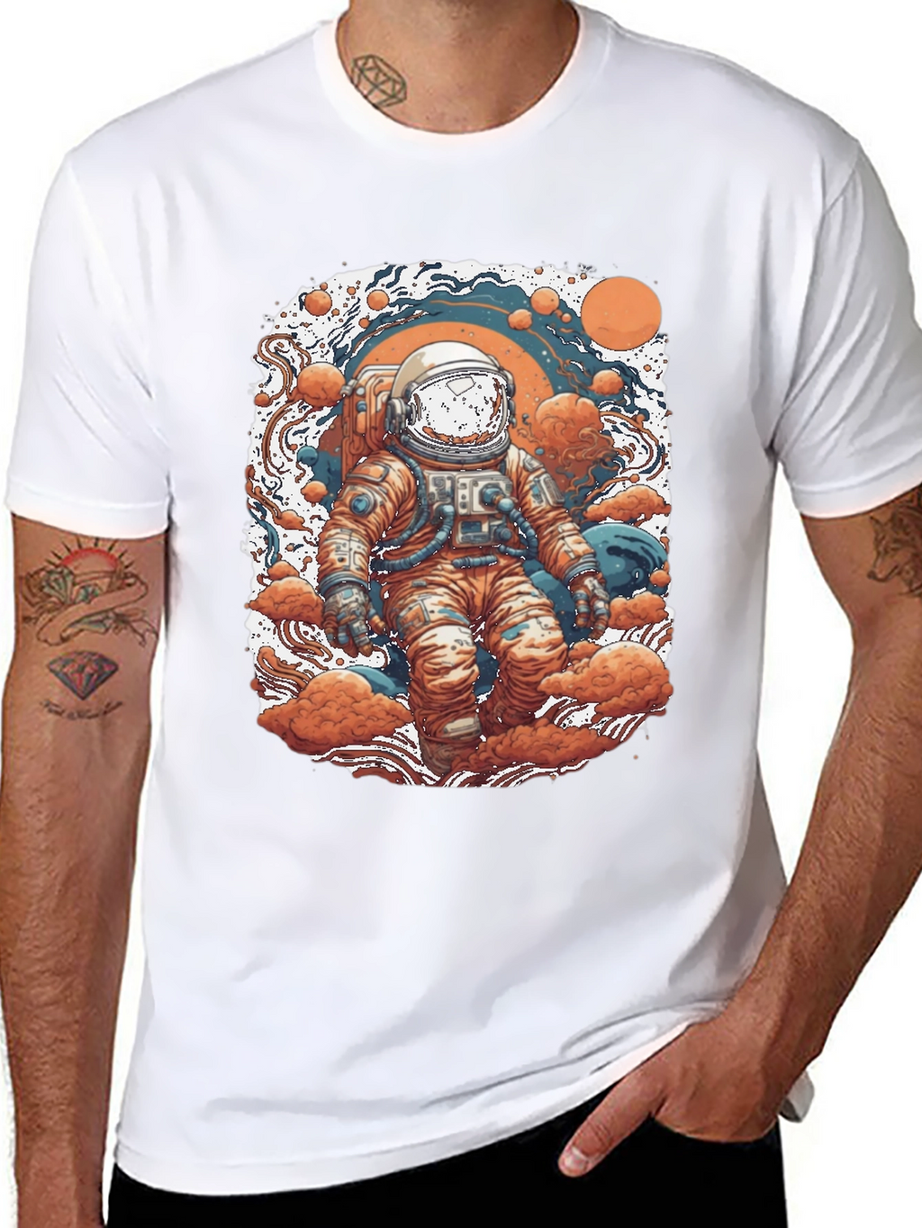 Astronaut Graphic Tee - Space Adventure Design