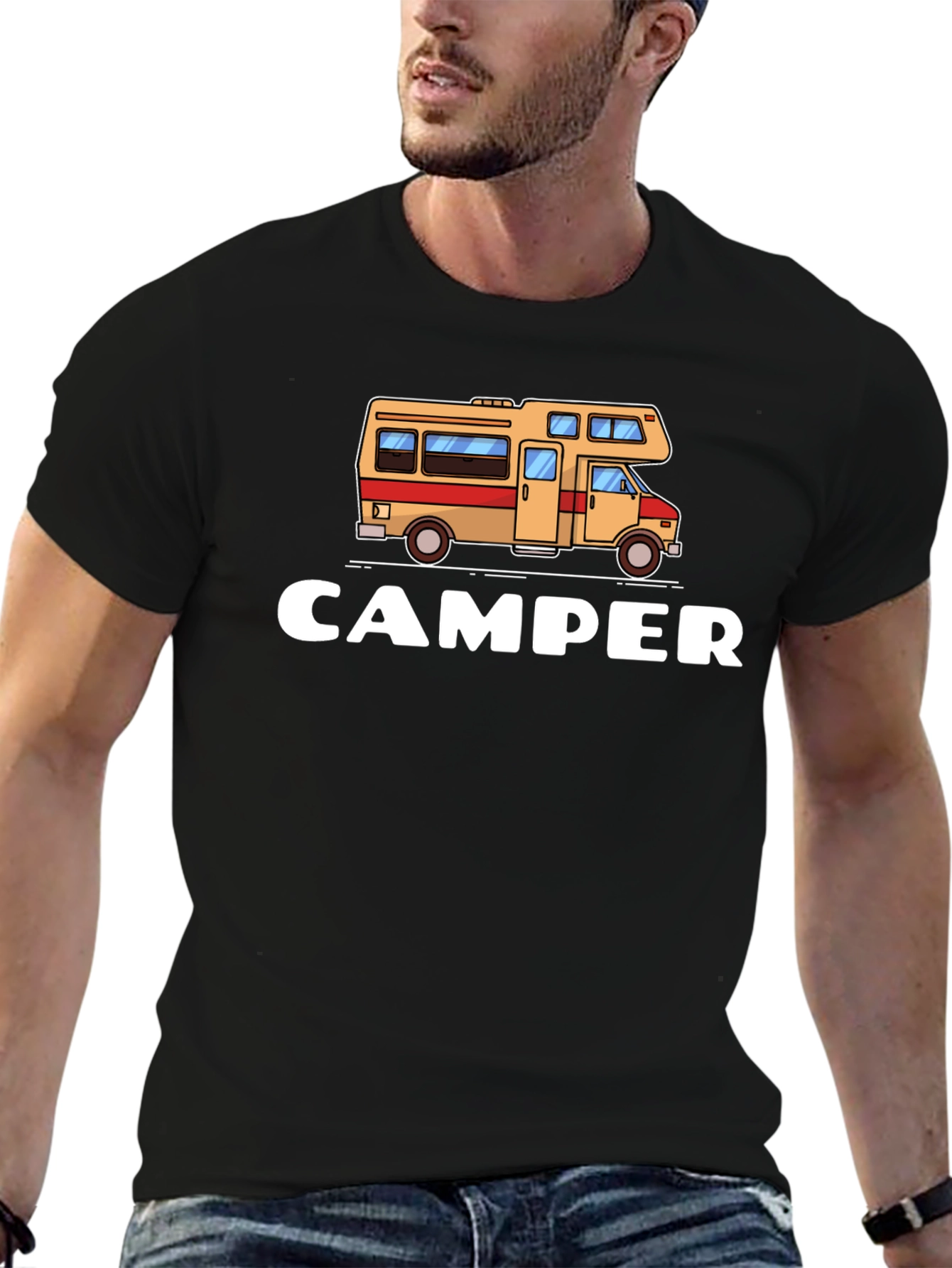 Camper RV Graphic Tee - Black Unisex T-Shirt