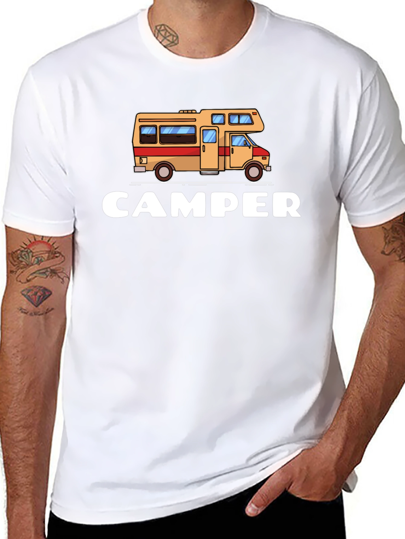 Camper RV Graphic Tee - Black Unisex T-Shirt