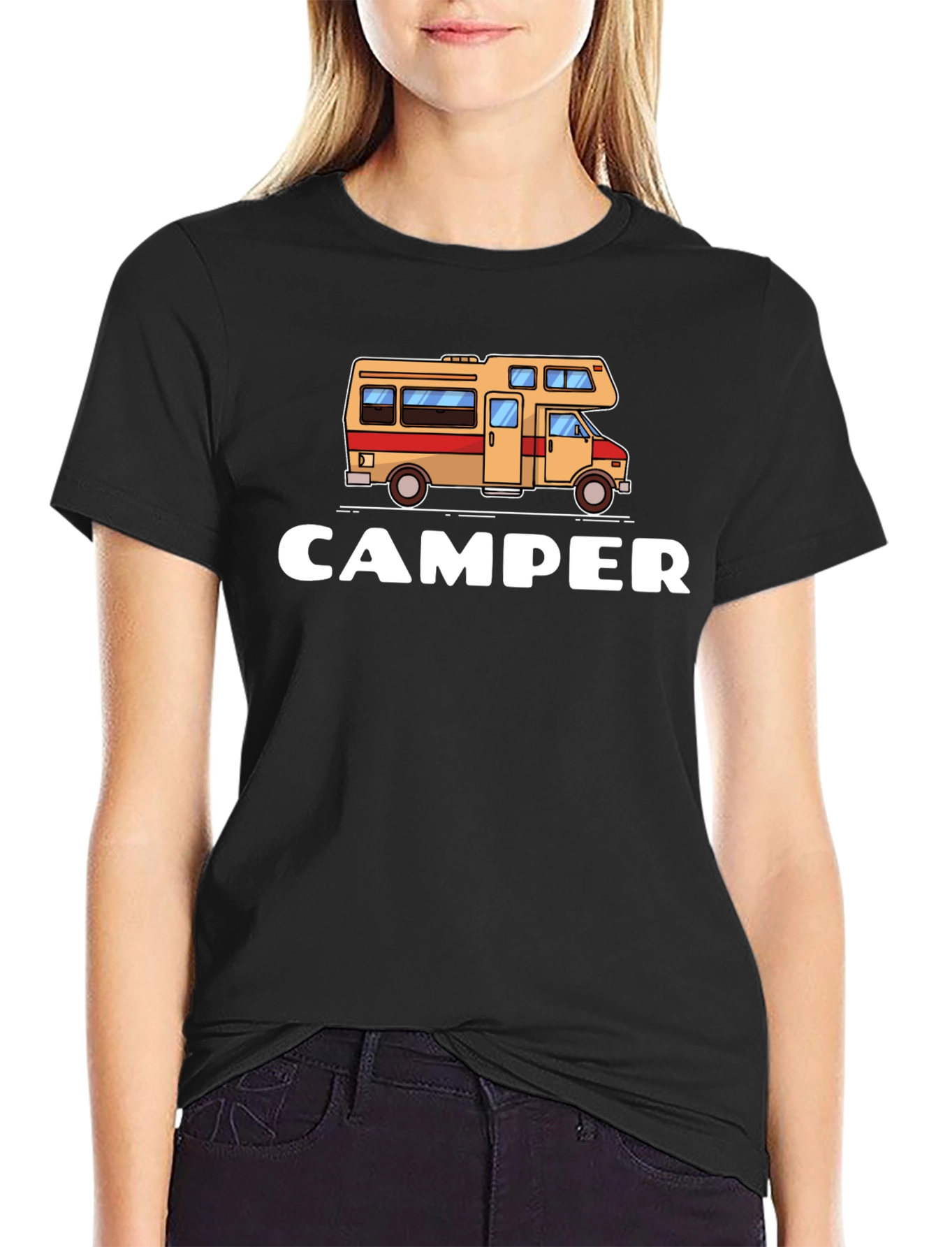 Camper RV Graphic Tee - Black Unisex T-Shirt