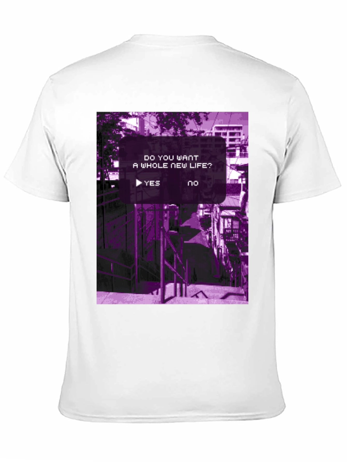 New Life Graphic Tee - Black Cotton T-Shirt