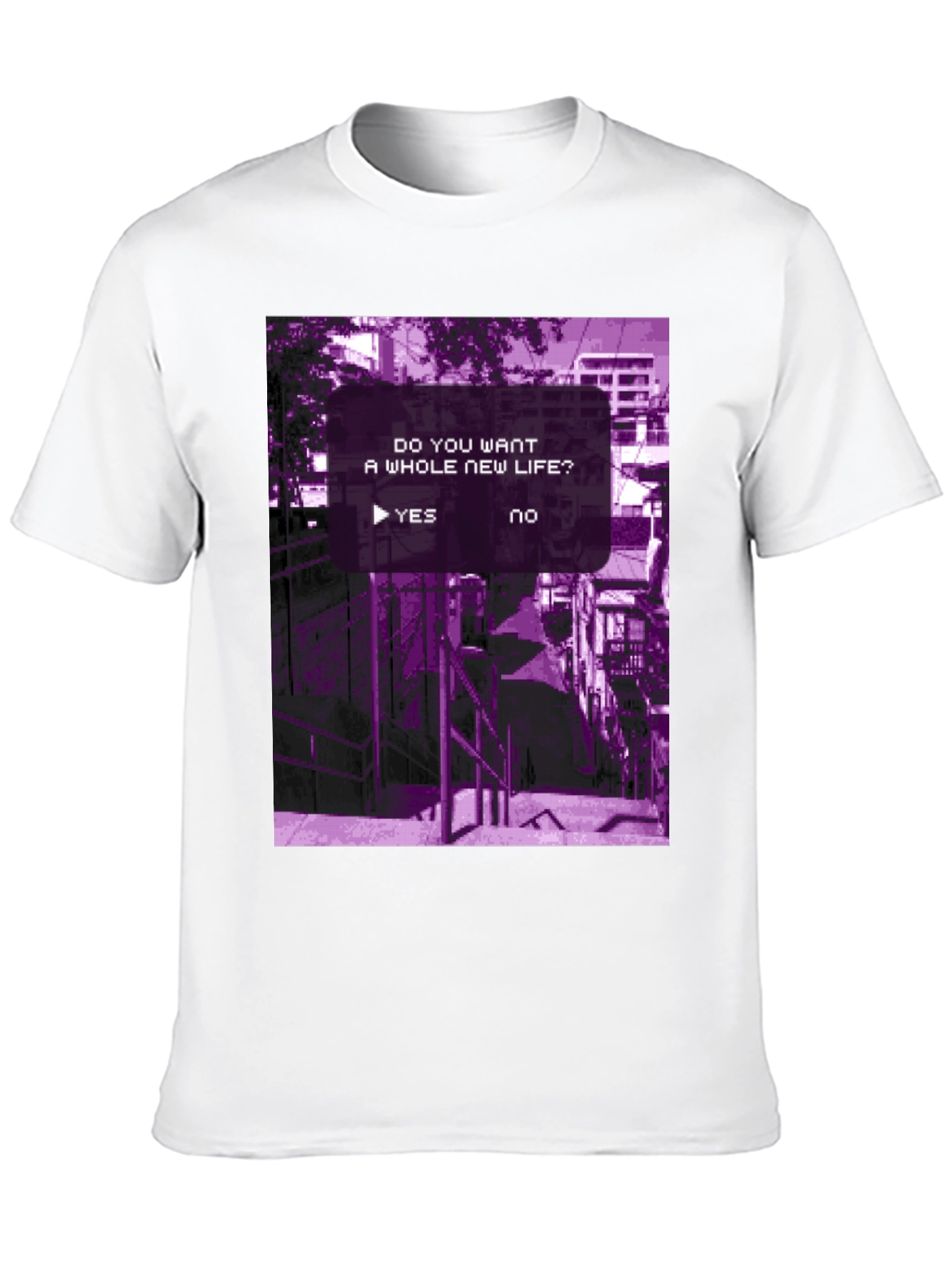 New Life Graphic Tee - Black Cotton T-Shirt