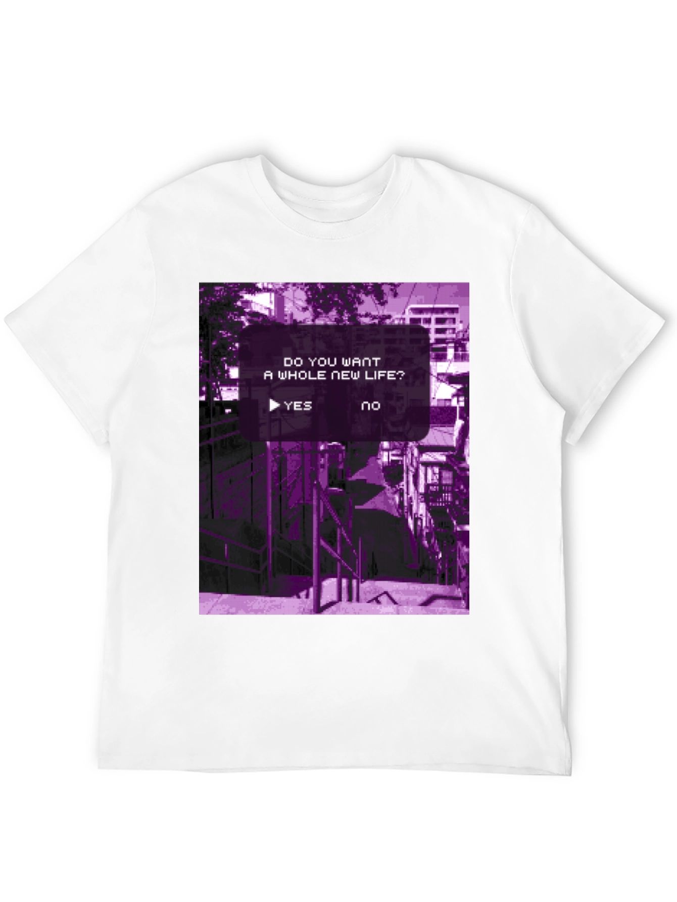 New Life Graphic Tee - Black Cotton T-Shirt