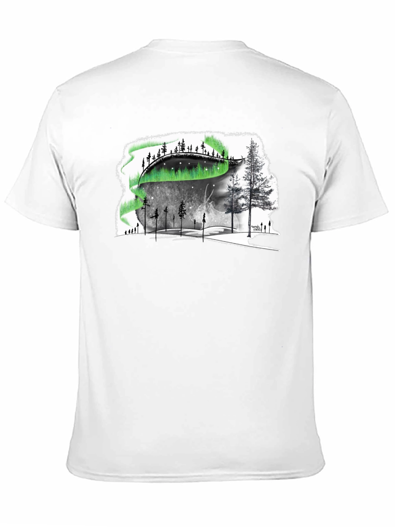 Aurora Borealis Graphic Tee - Northern Lights Design