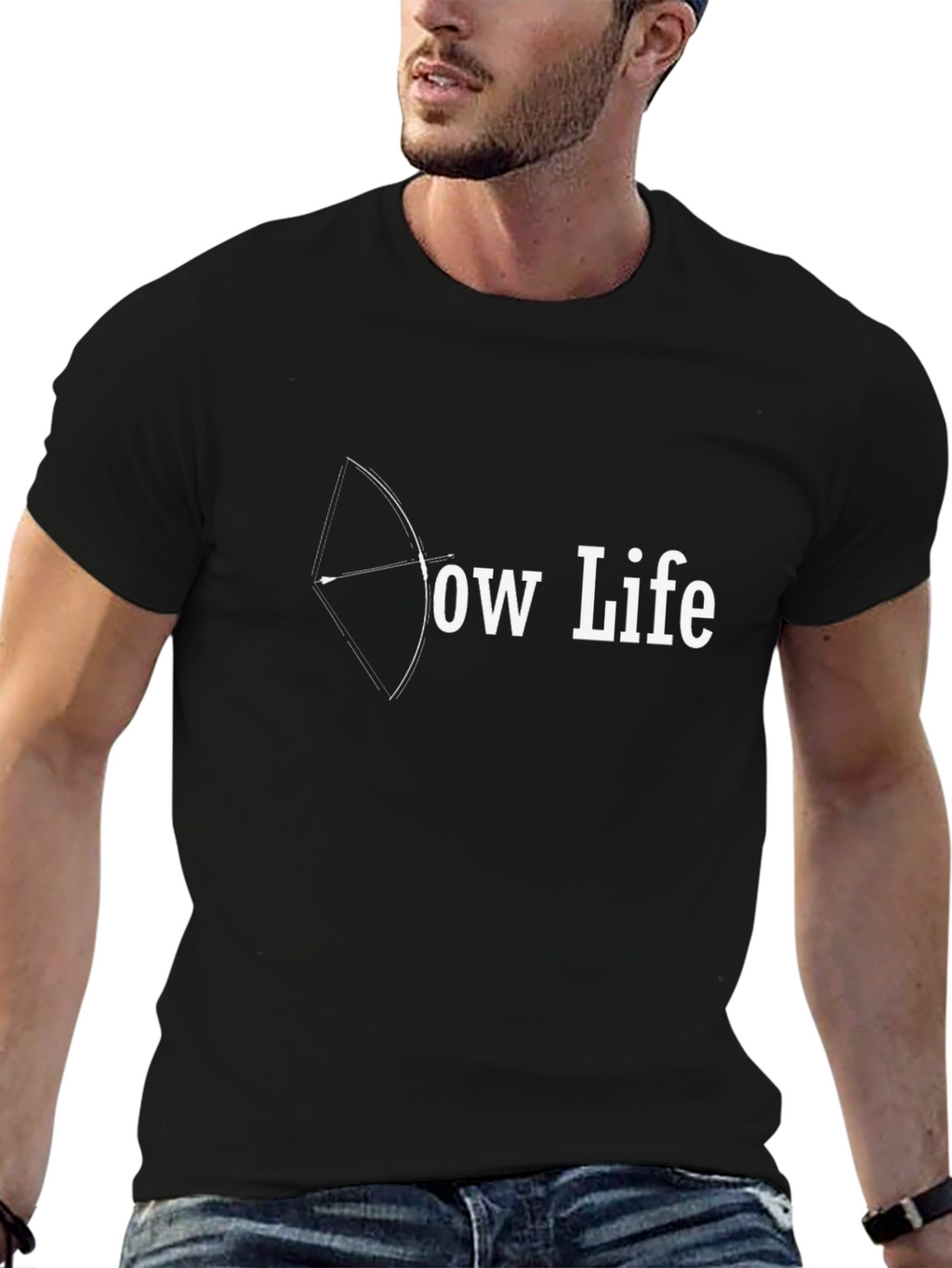 Bow Life Black T-Shirt Archery Design