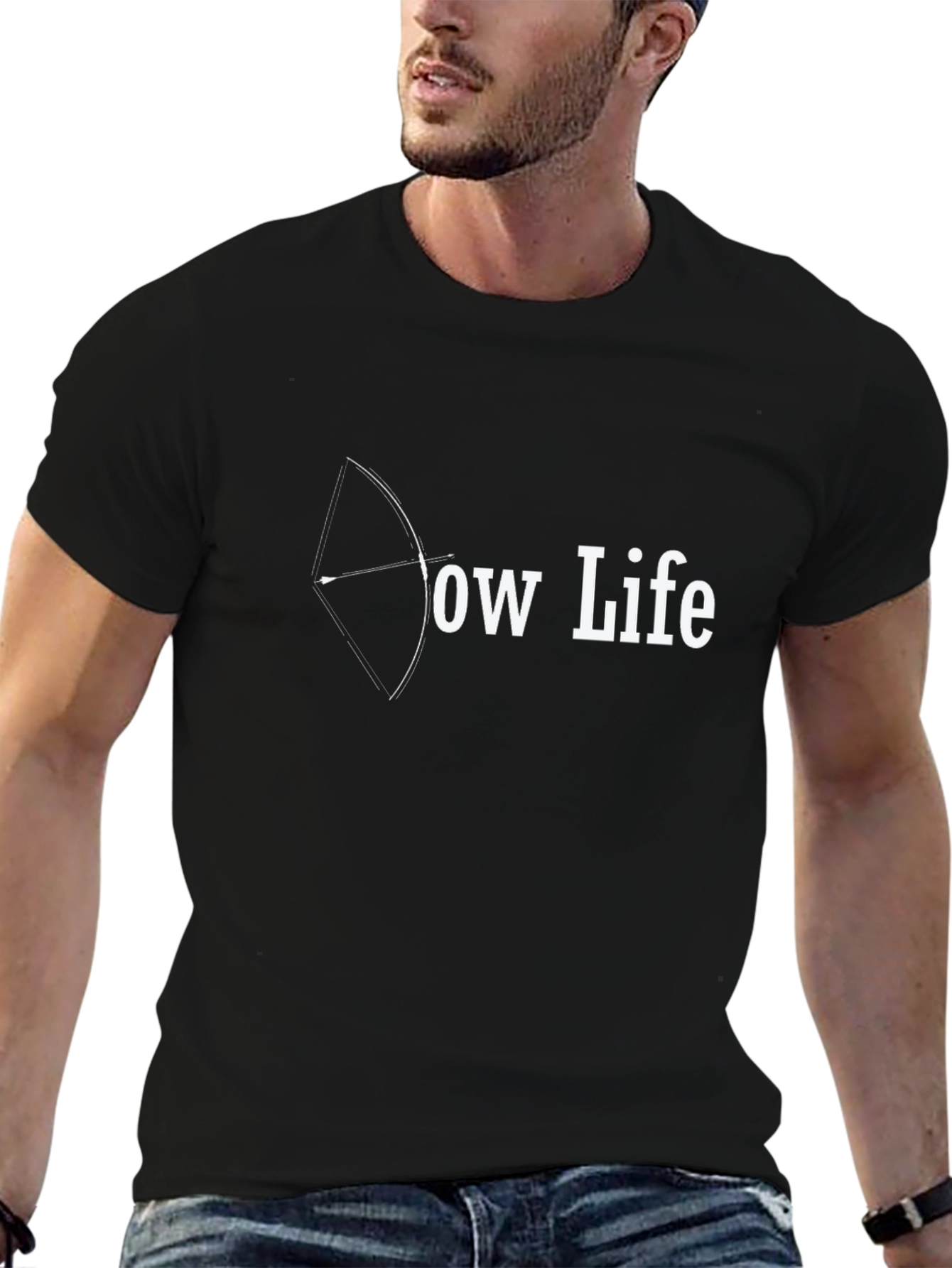 Bow Life Black T-Shirt Archery Design