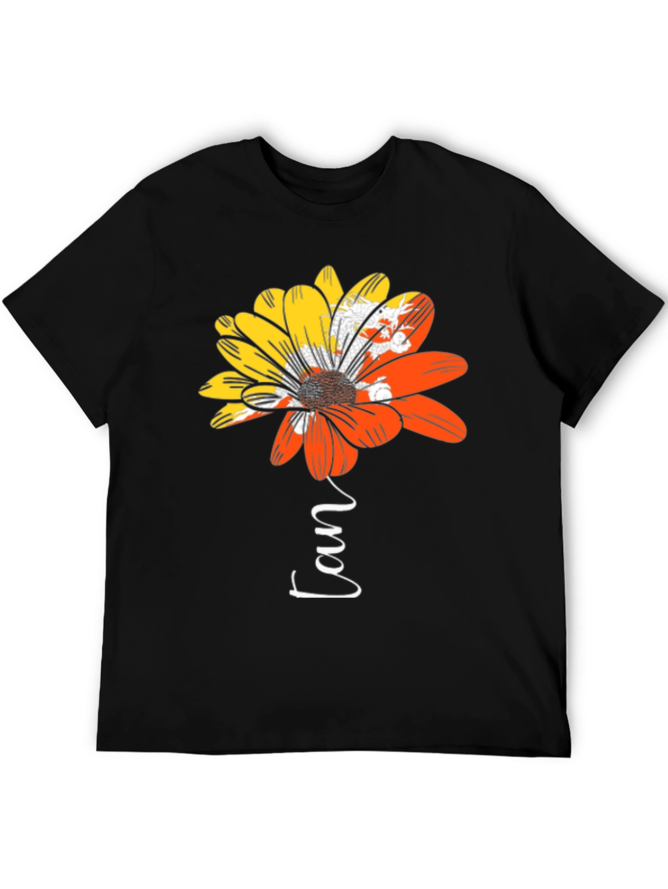 Bhutan Flower Fan T-Shirt - National Pride Tee