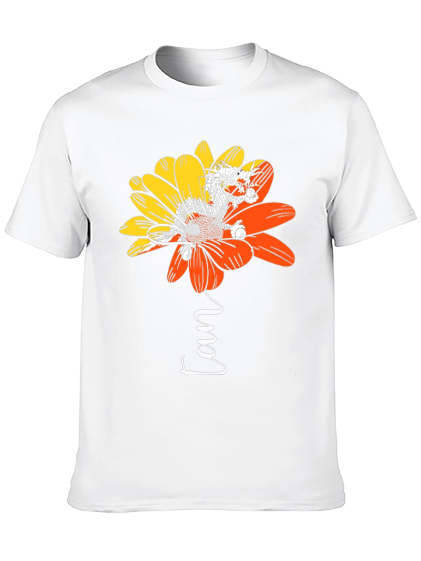Bhutan Flower Fan T-Shirt - National Pride Tee