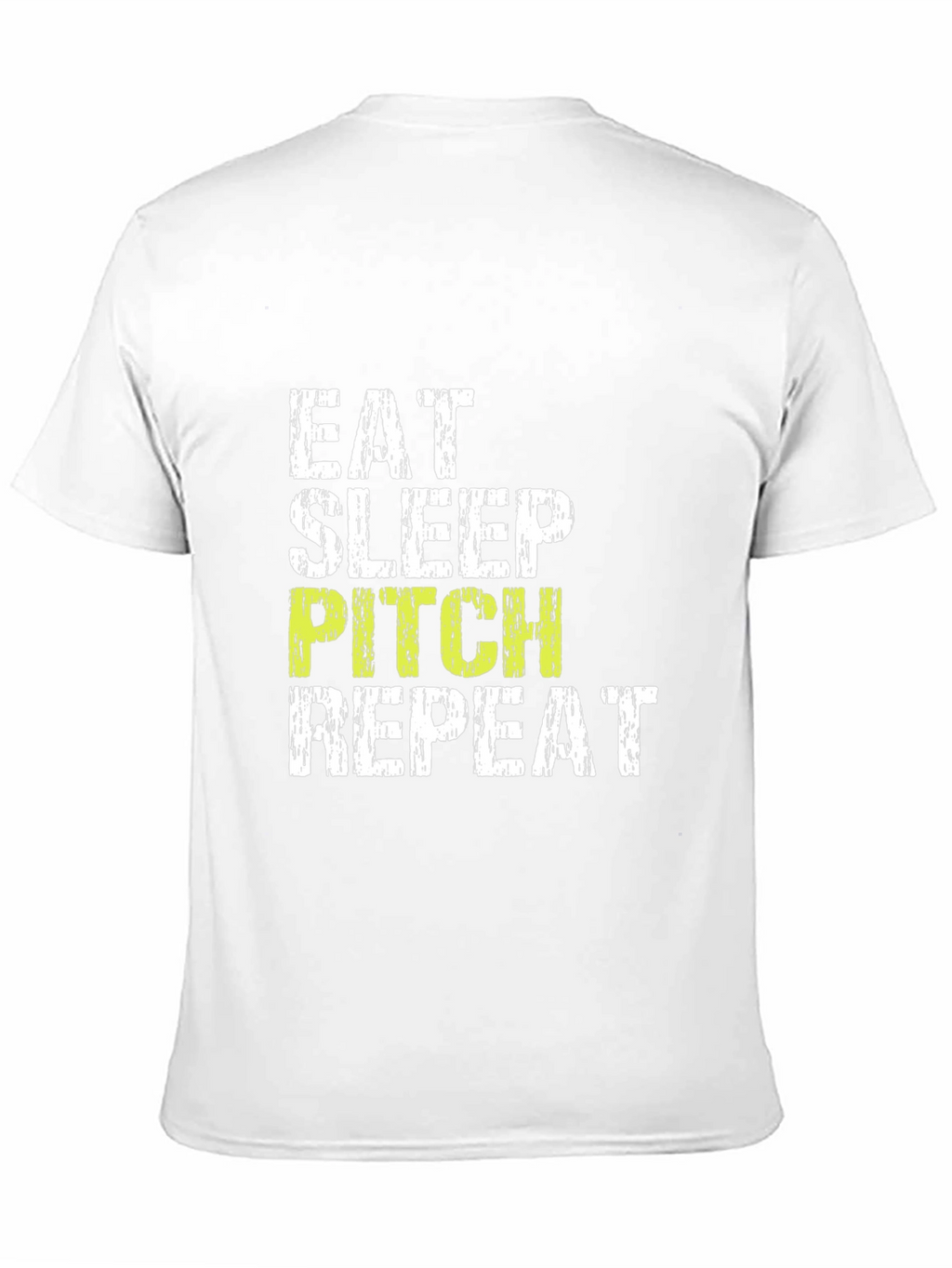 Eat Sleep Pitch Repeat Black T-Shirt