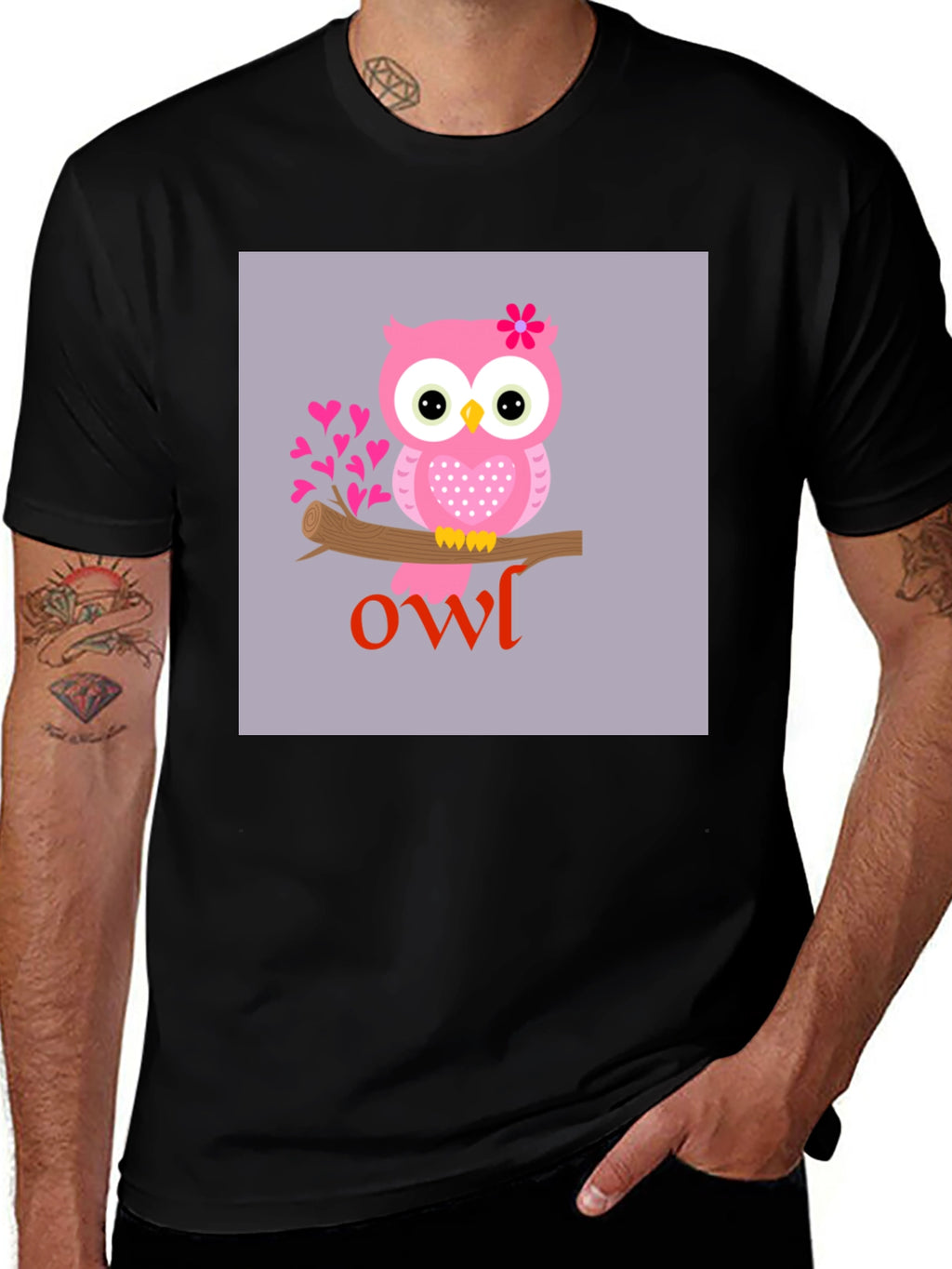 Cute Owl Graphic T-Shirt - Unisex Style