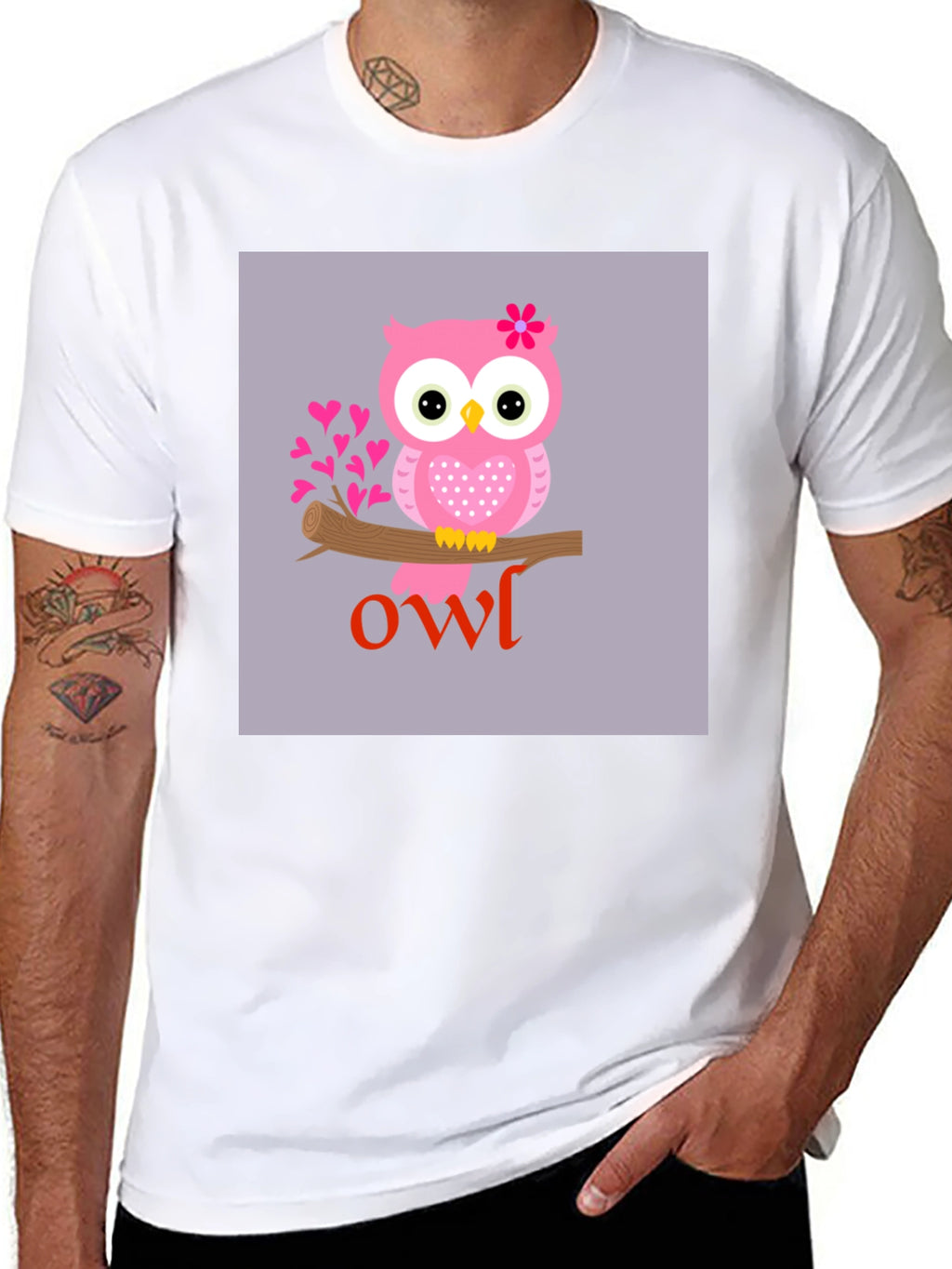 Cute Owl Graphic T-Shirt - Unisex Style