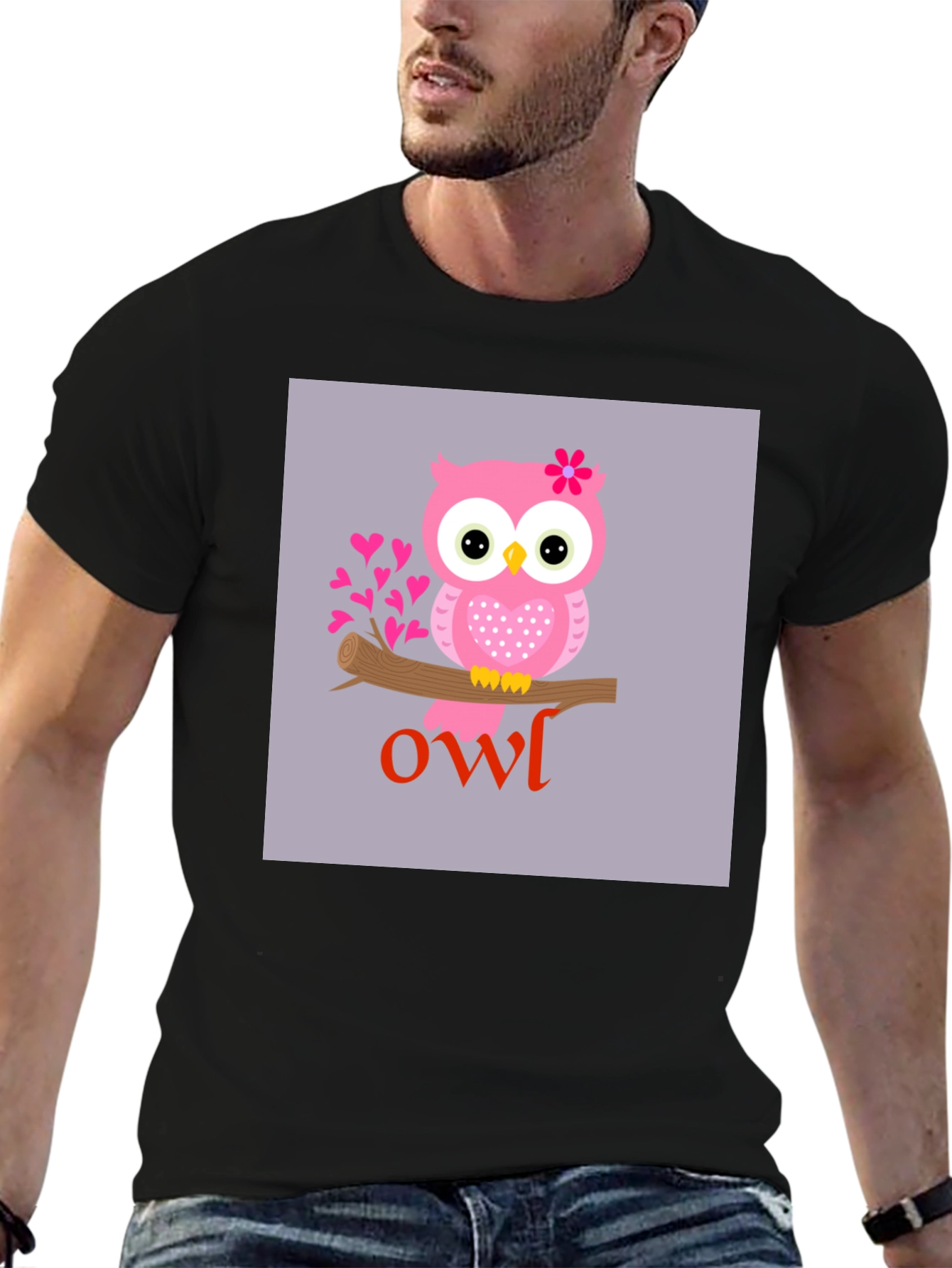Cute Owl Graphic T-Shirt - Unisex Style