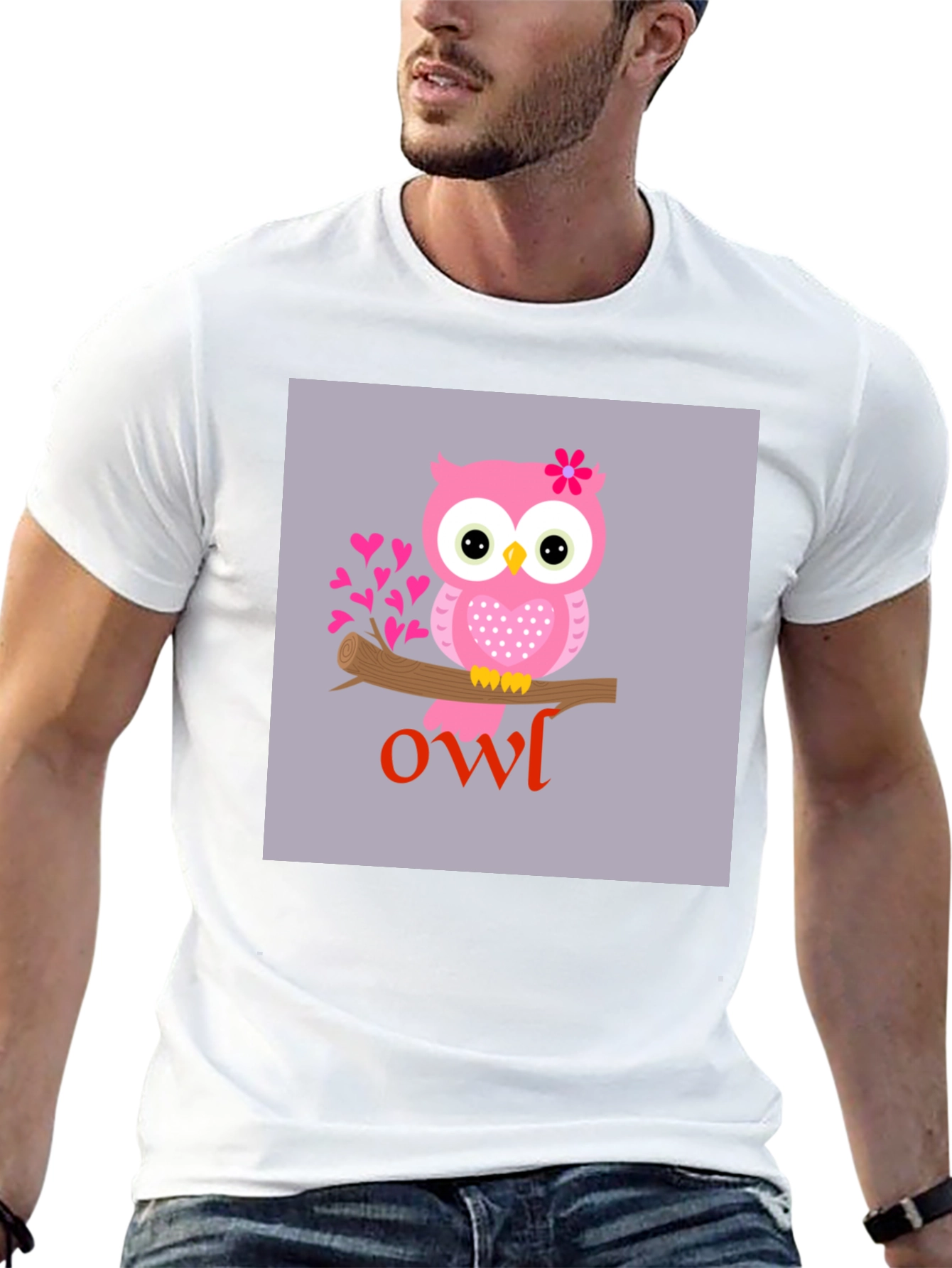 Cute Owl Graphic T-Shirt - Unisex Style