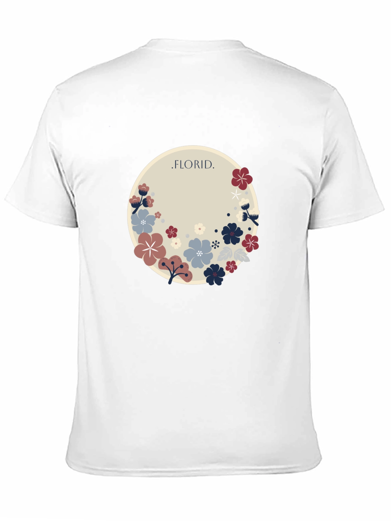 Floral Circle Graphic Tee - Stylish Casual Wear