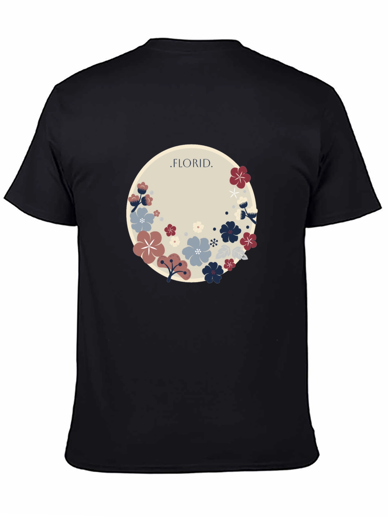 Floral Circle Graphic Tee - Stylish Casual Wear