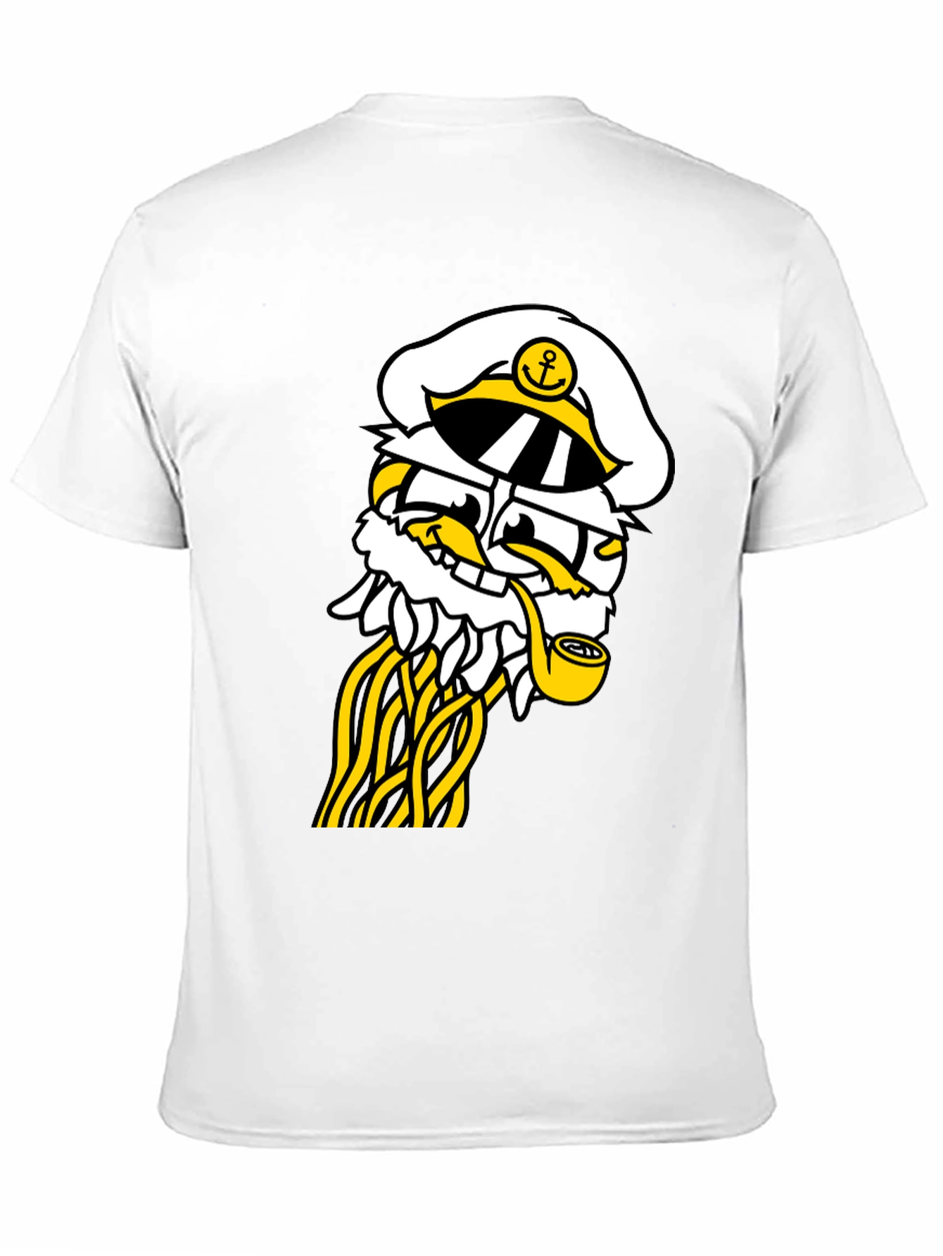 Captain Cartoon T-Shirt - Black Cotton Blend