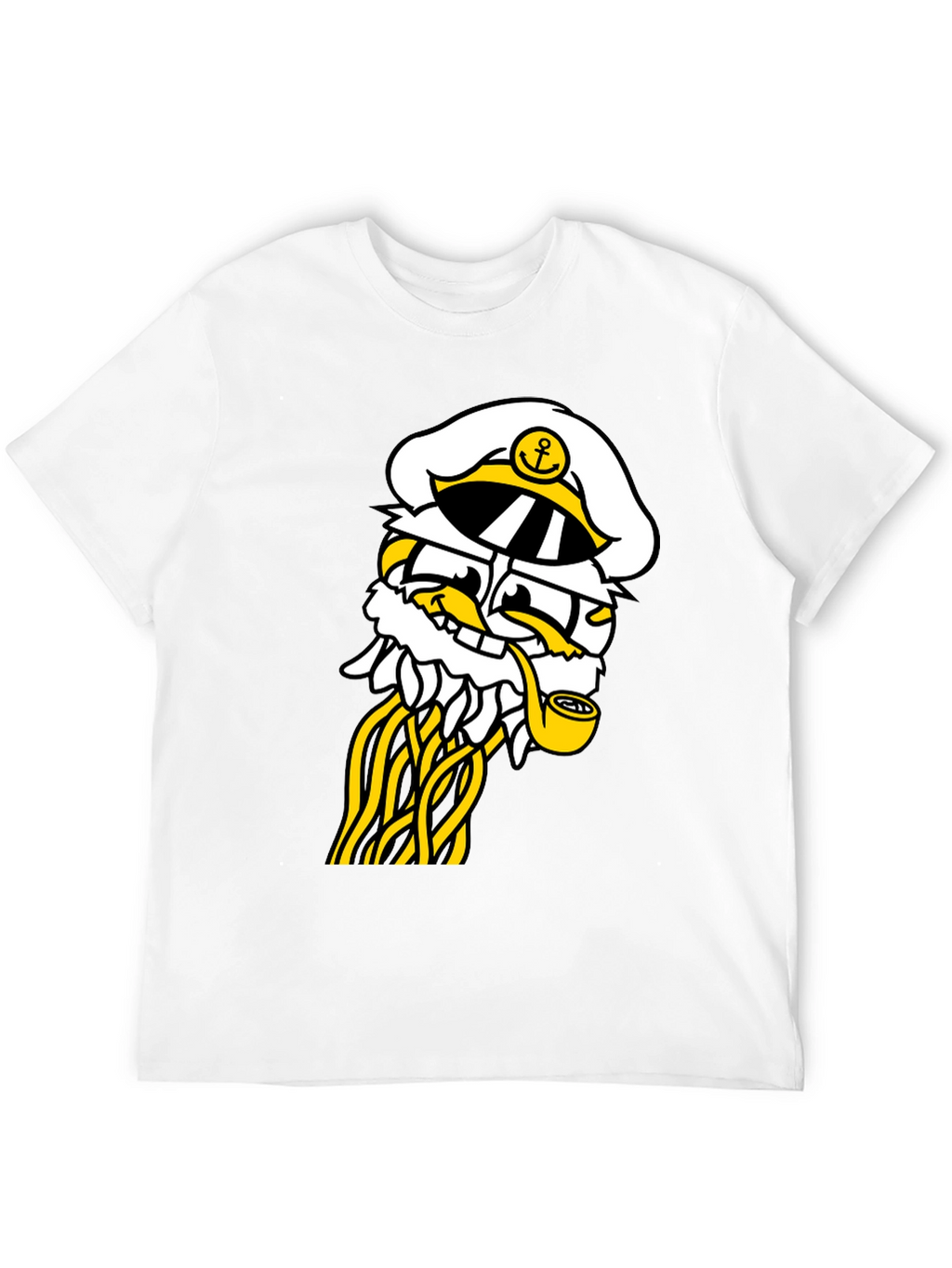 Captain Cartoon T-Shirt - Black Cotton Blend