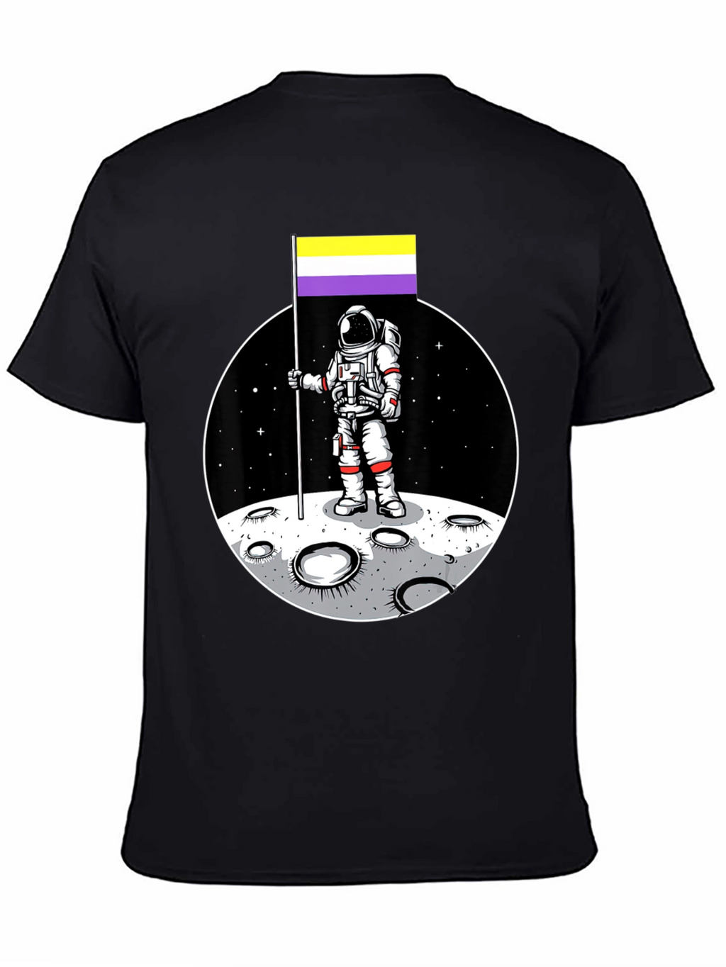 Astronaut Nonbinary Pride Flag T-Shirt