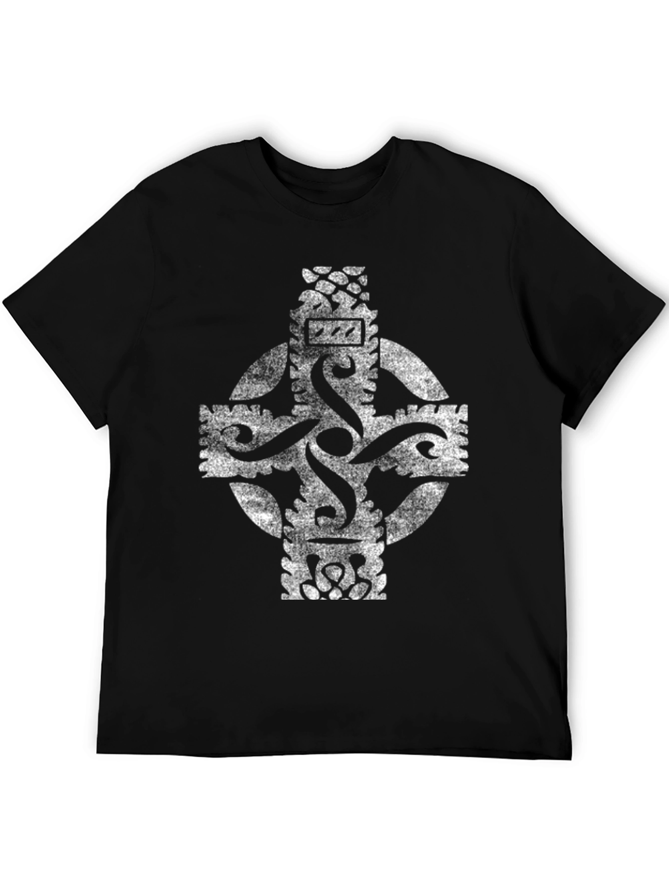 Celtic Cross Graphic Print Mens T-Shirt