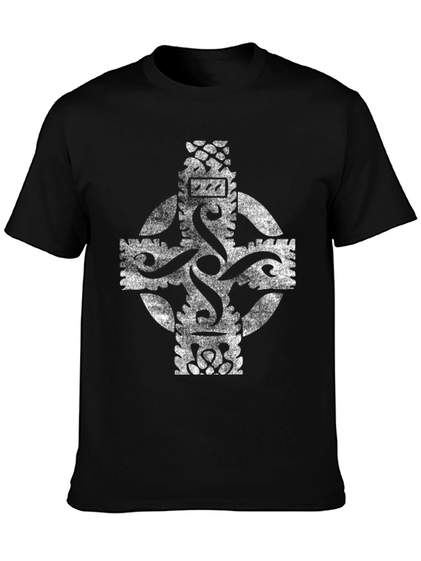 Celtic Cross Graphic Print Mens T-Shirt