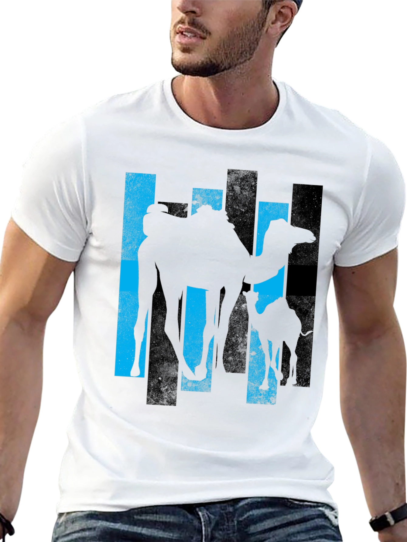 Camel Silhouette Graphic Tee - Mens Black T-Shirt