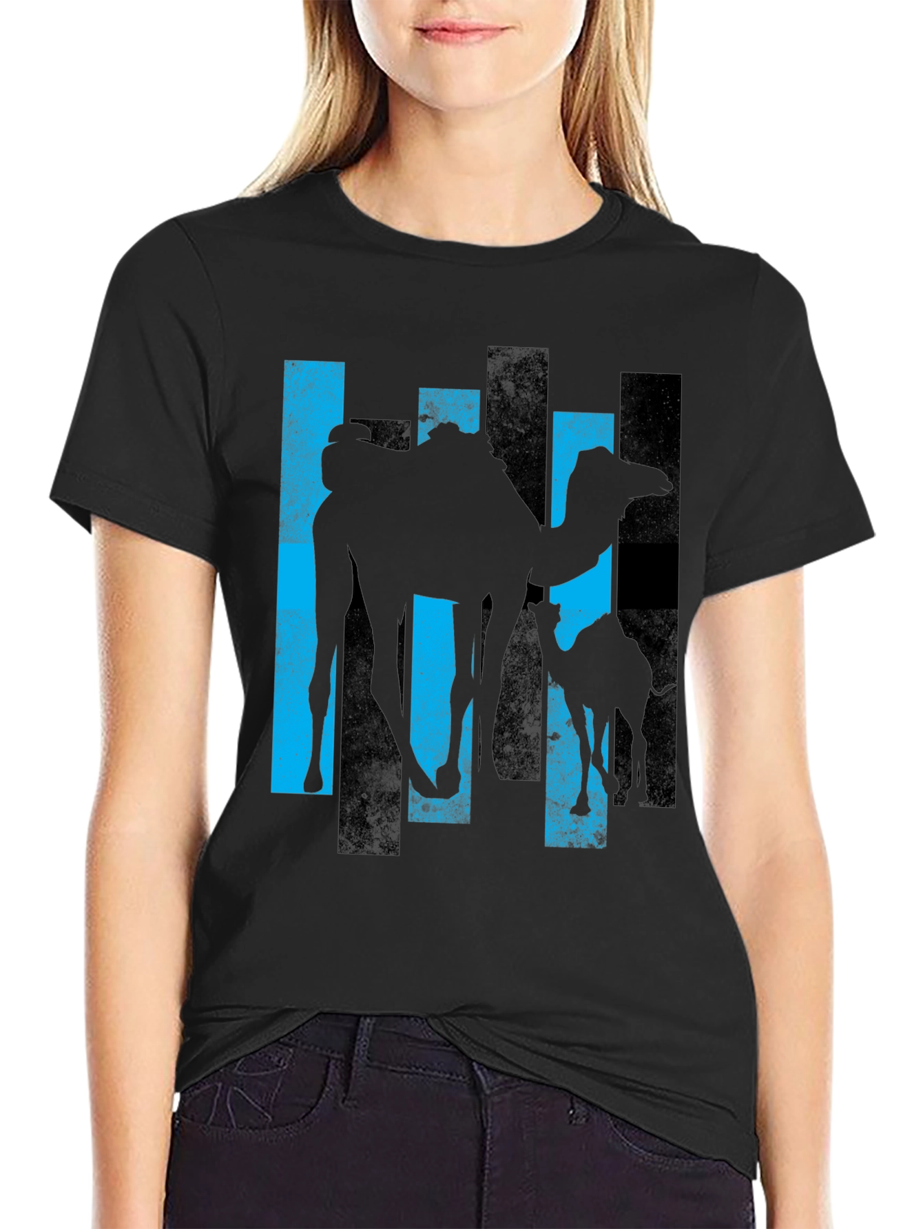Camel Silhouette Graphic Tee - Mens Black T-Shirt