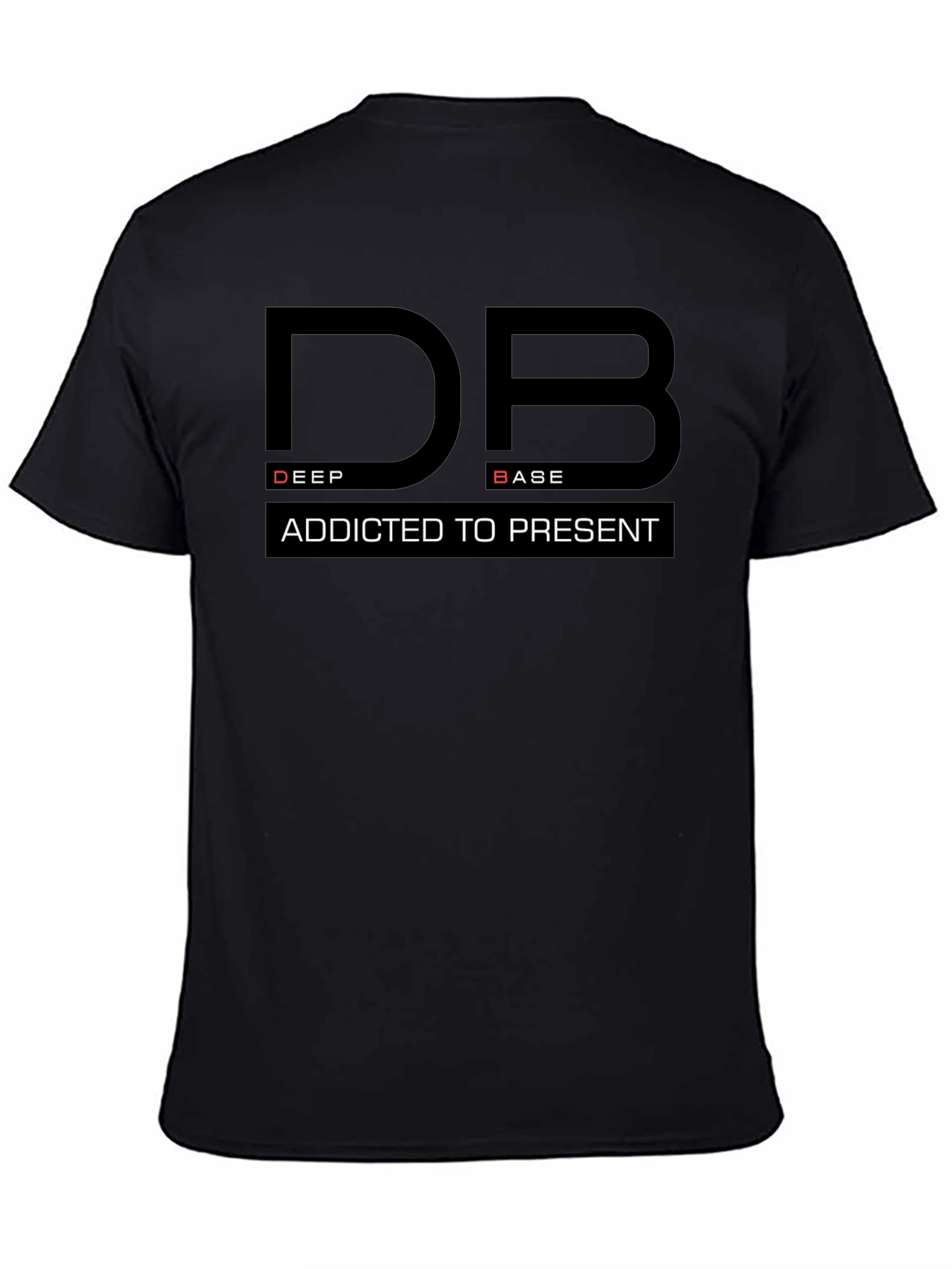 Deep Base Addicted to Present Black T-Shirt
