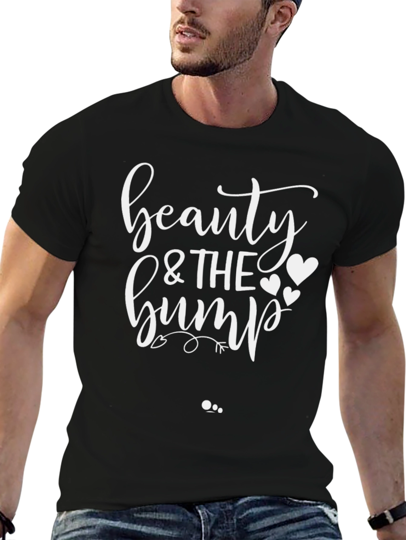 Beauty & The Bump Maternity Tee - Stylish Mom-to-Be