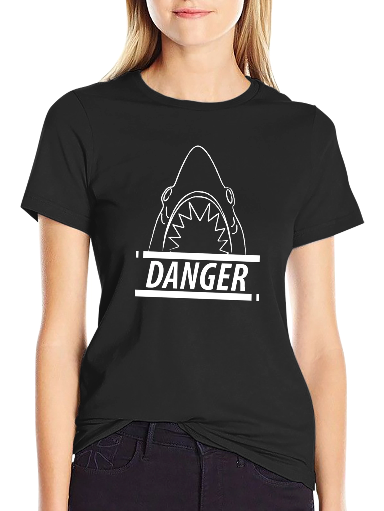Danger Shark Graphic T-Shirt