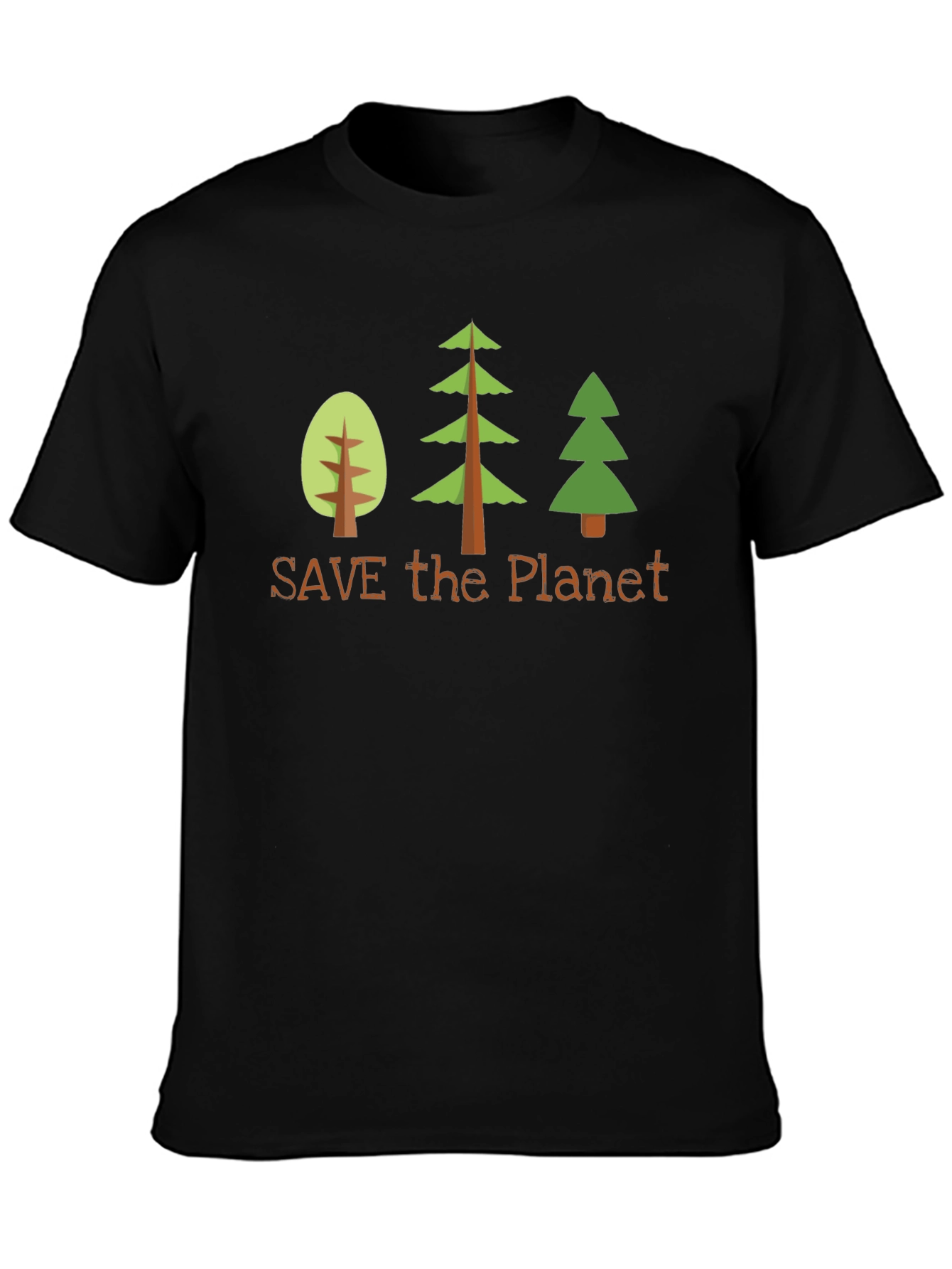 Save the Planet Graphic Tee - Black