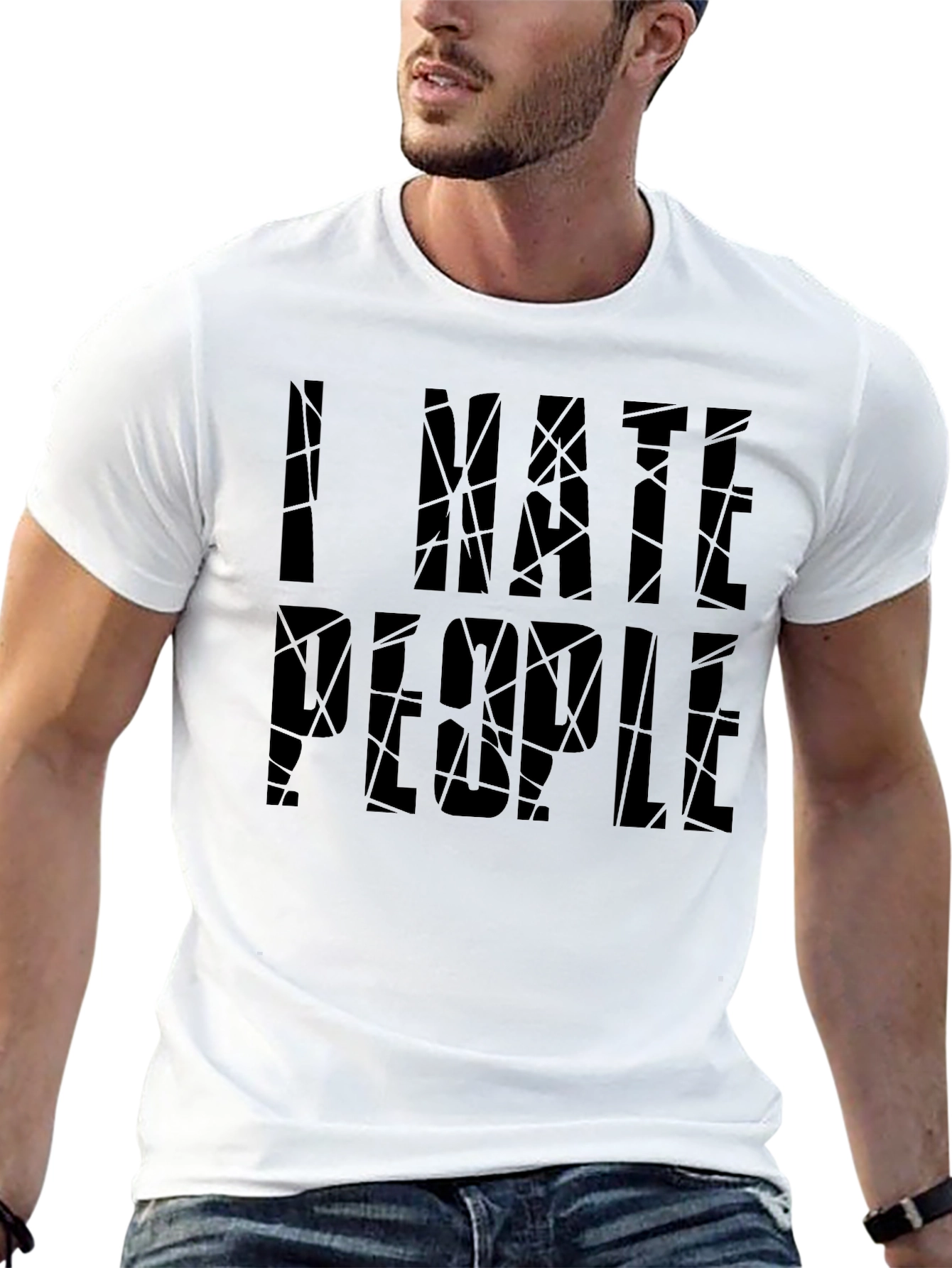 I Hate People Graphic Tee - Dark Humor T-Shirt